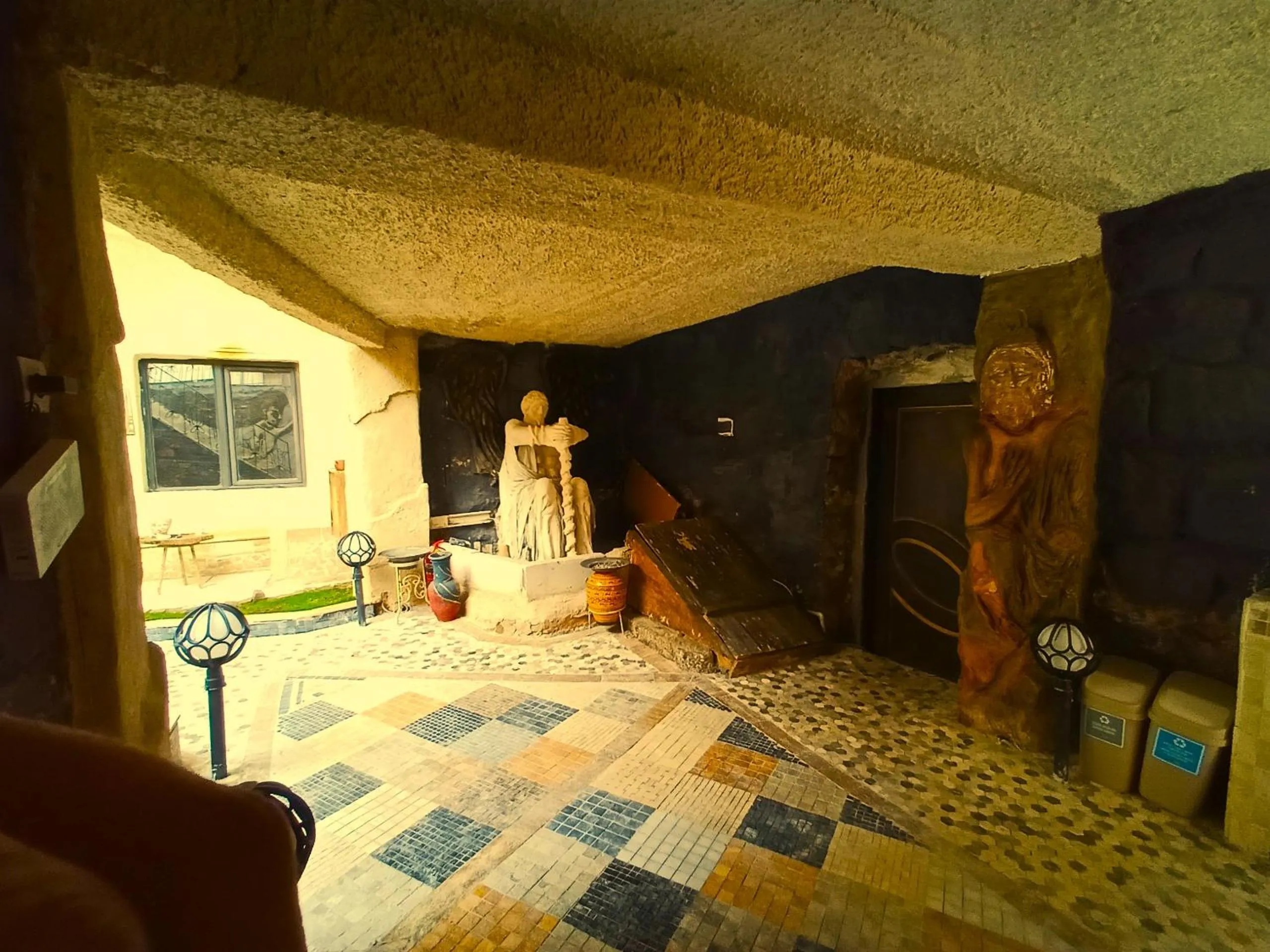 Facade/entrance in stone age cappadocia