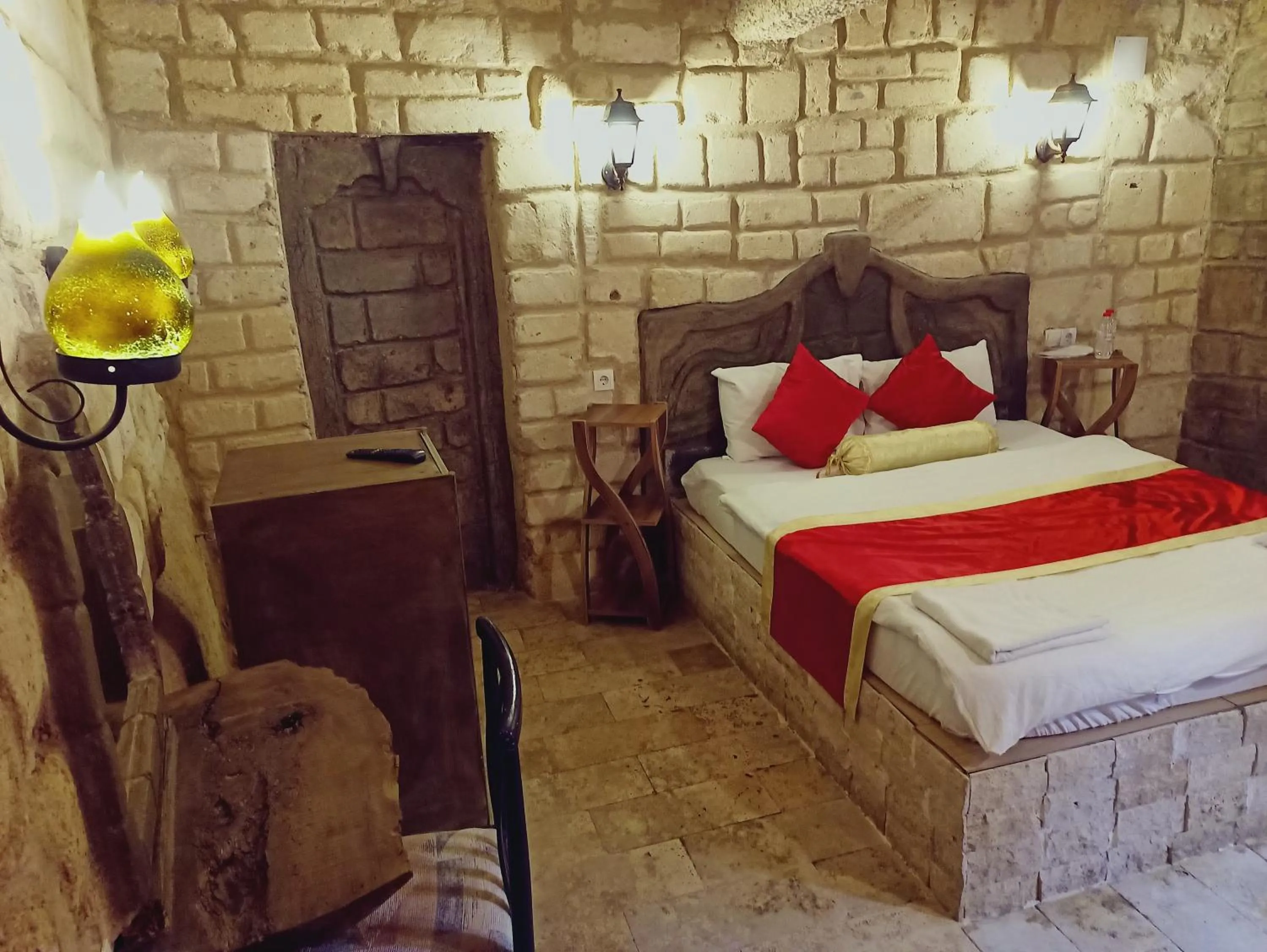 Bed in stone age cappadocia