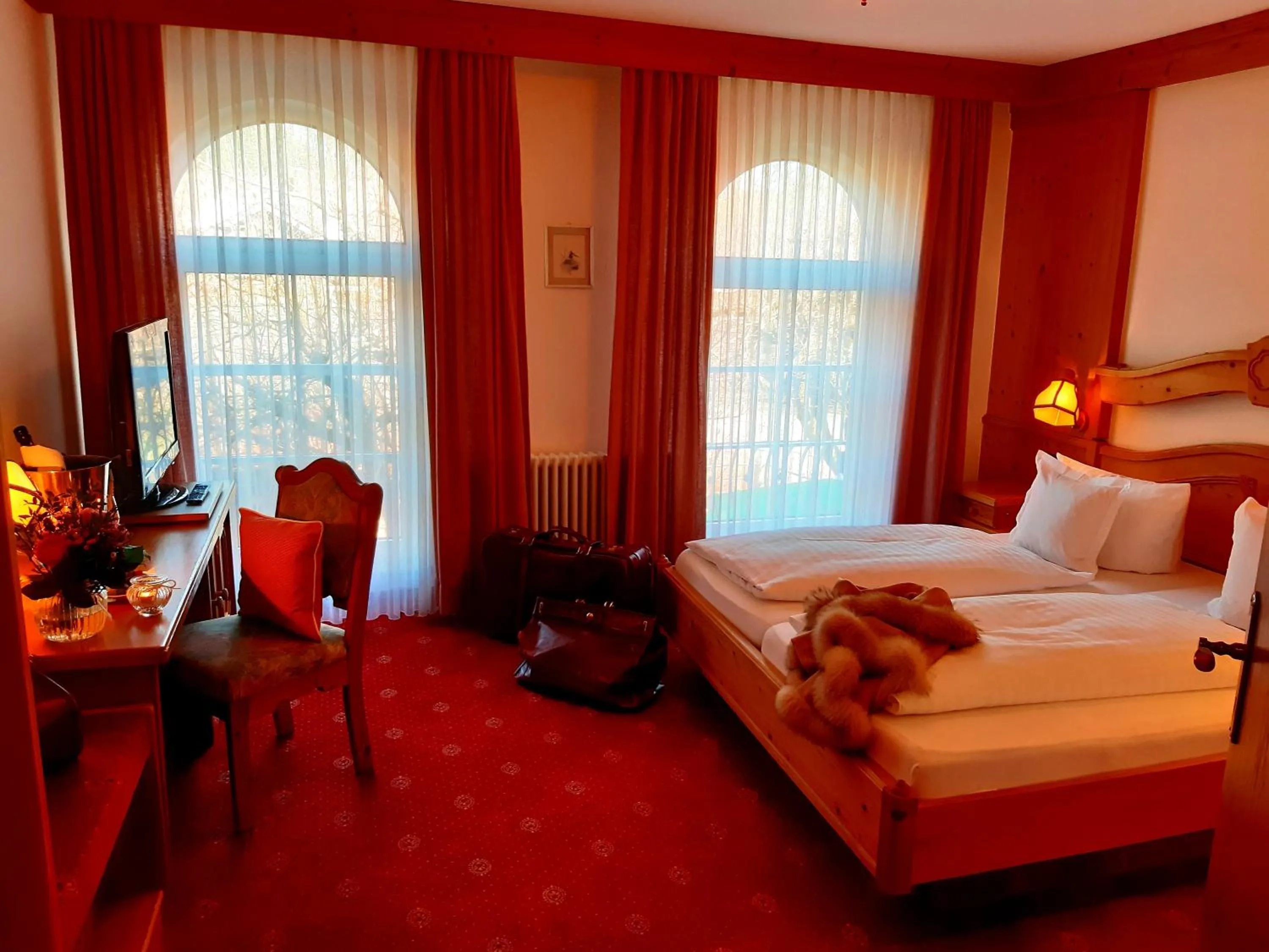 Bed in Gasthaus Auerhahn