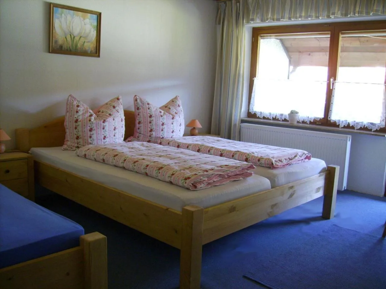 Decorative detail, Bed in Pension Wiesengrund