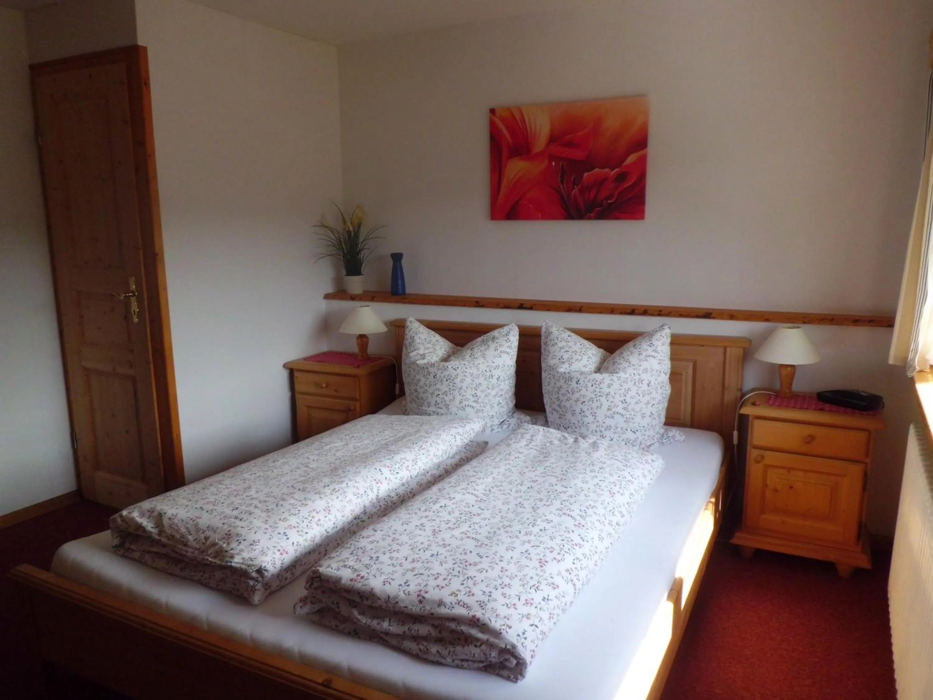 Bed in Pension Wiesengrund