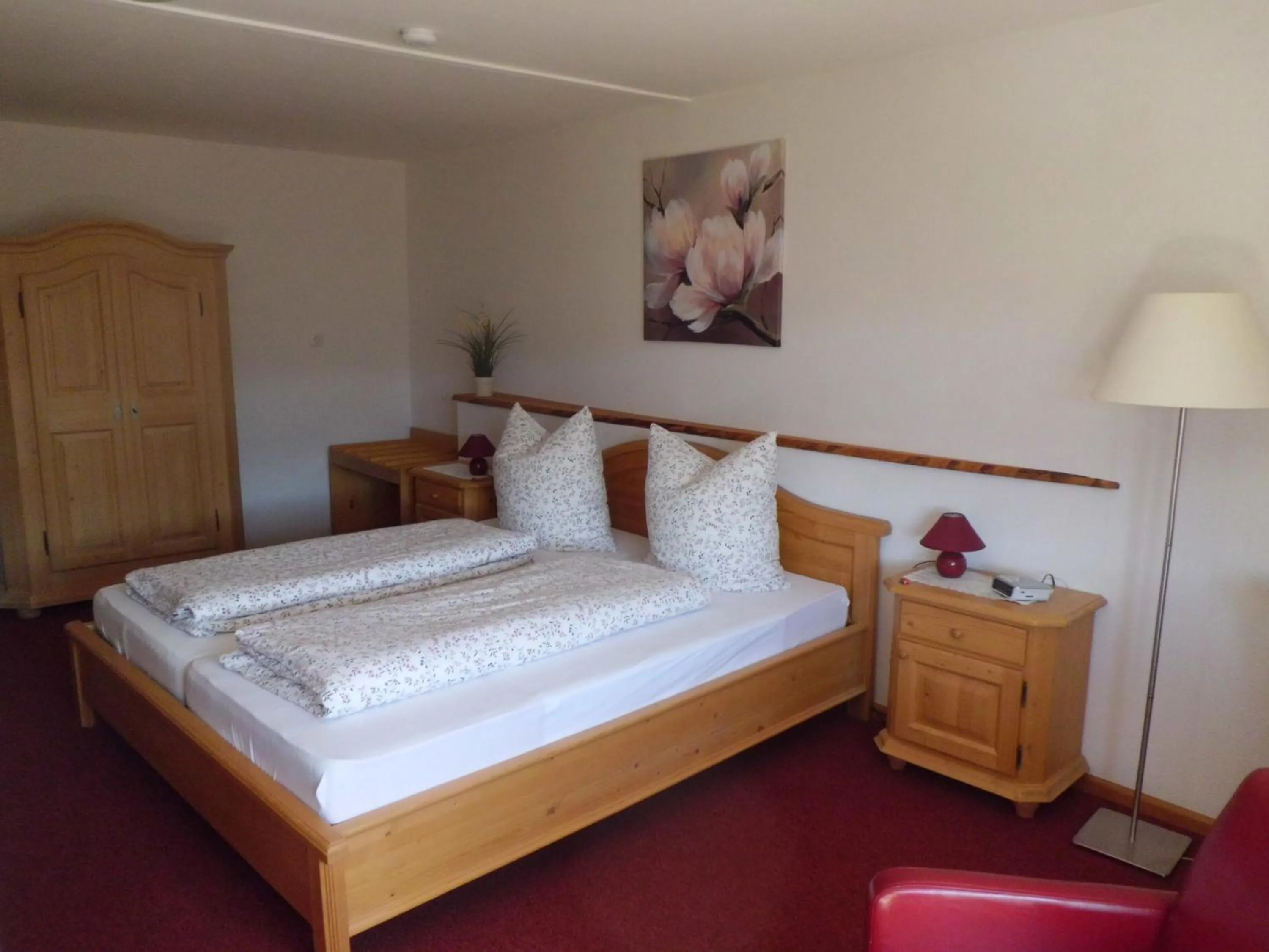 Bed in Pension Wiesengrund