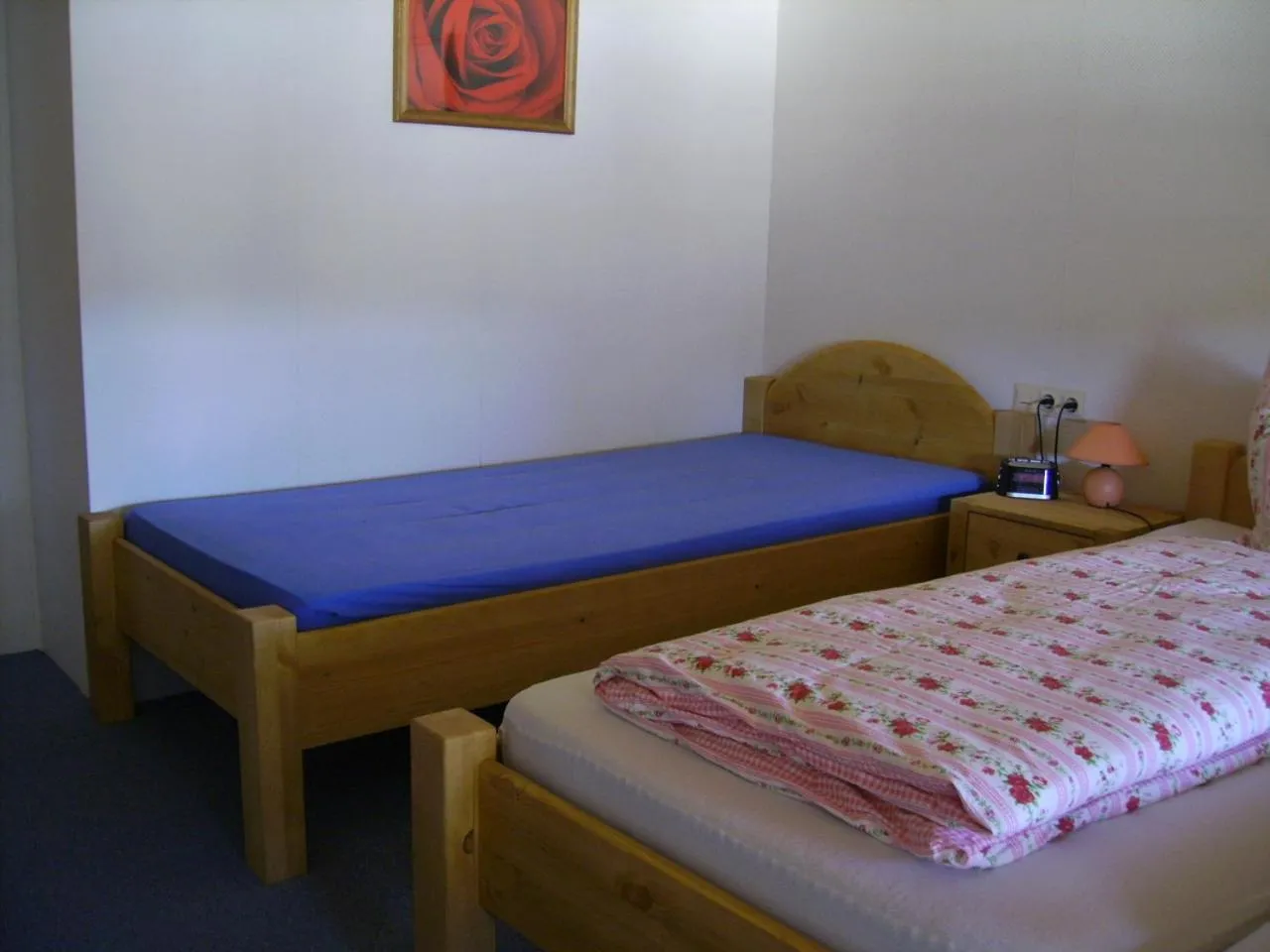 Decorative detail, Bed in Pension Wiesengrund