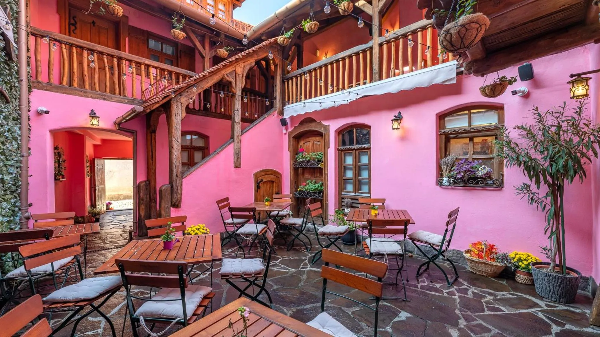 Patio in Boutique Hotel von Graf