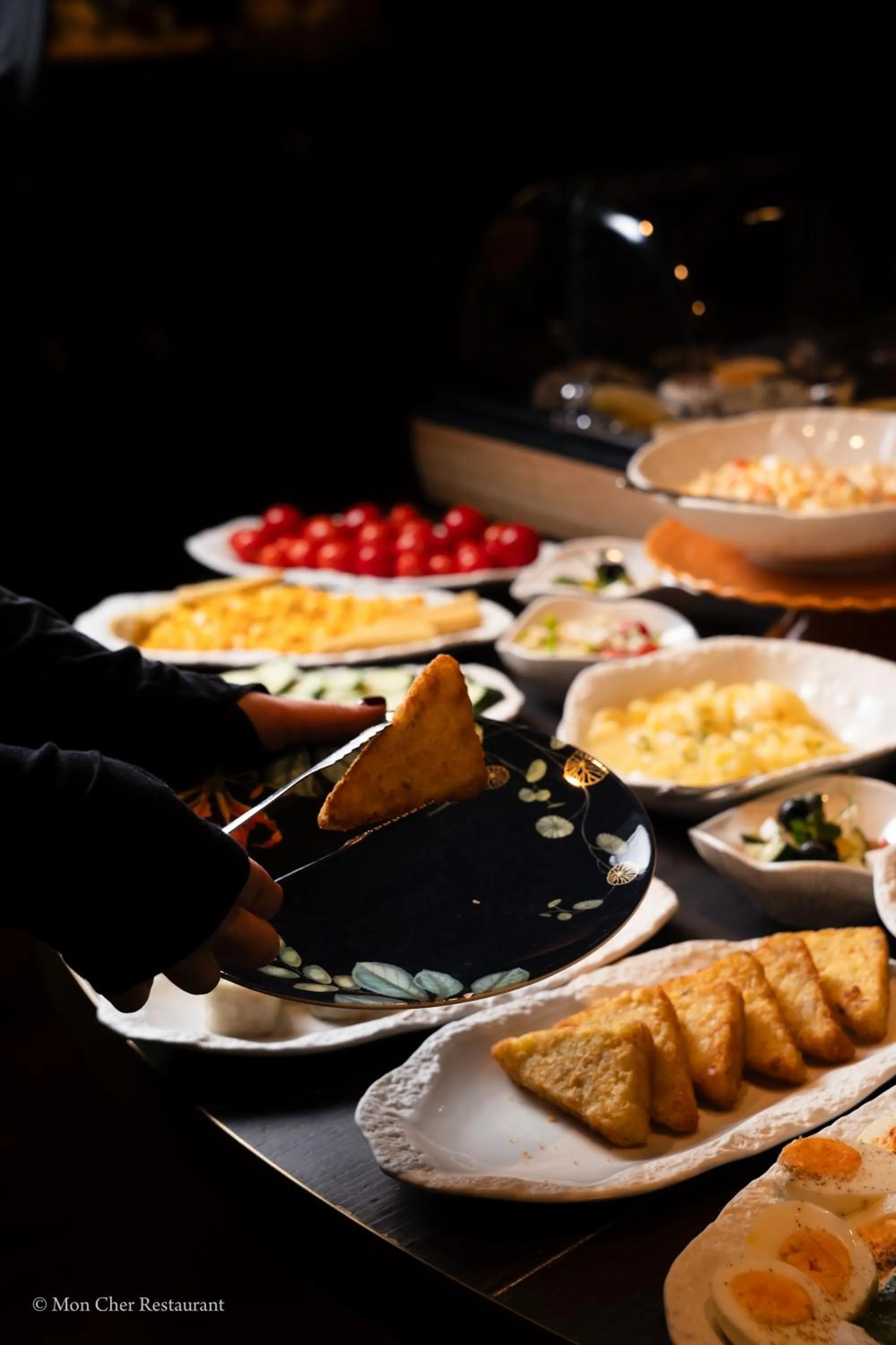 Restaurant/places to eat in O11 Boutique Hotel Vienna