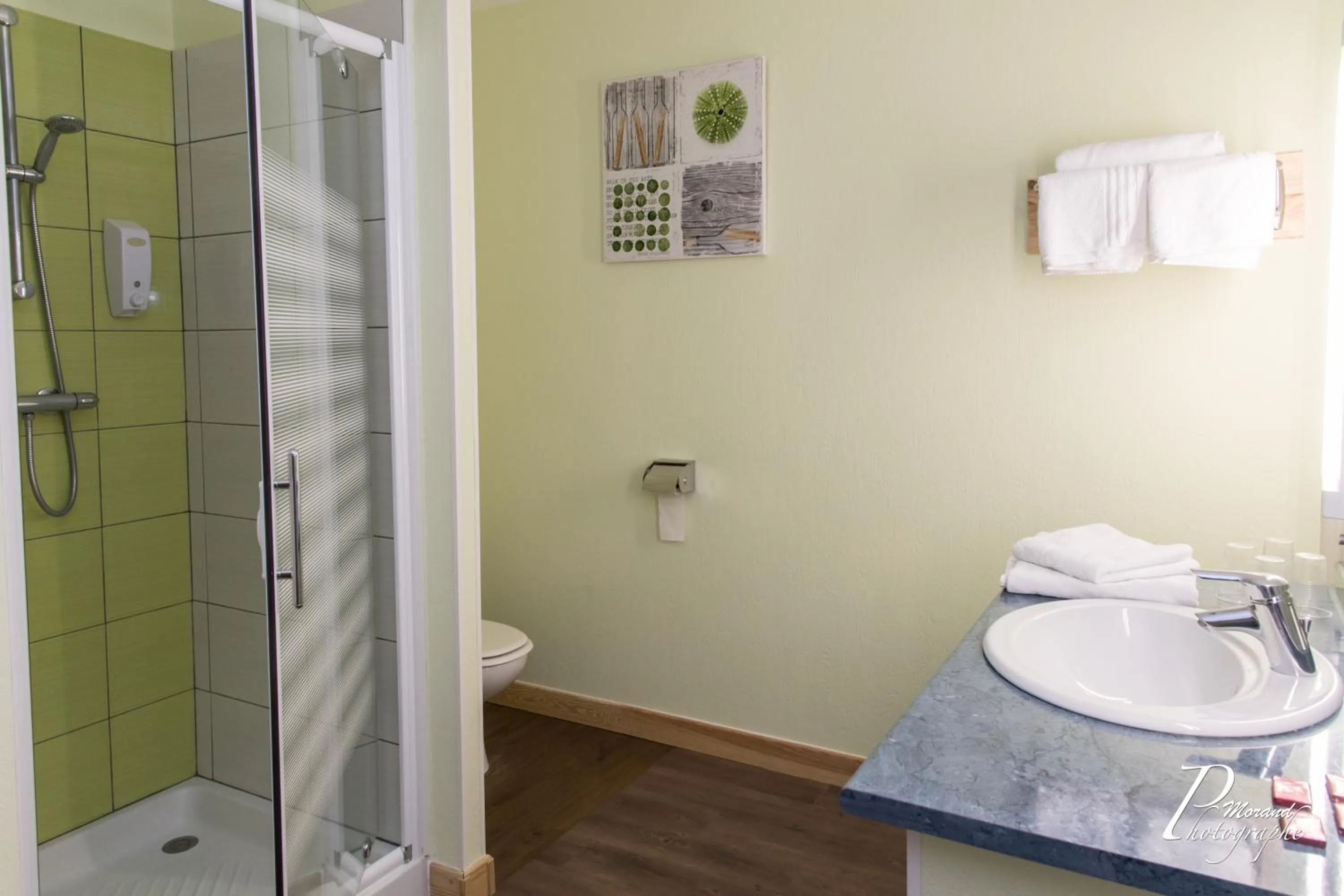 Shower in Hôtel Azur Saint Junien Cit'Hotel