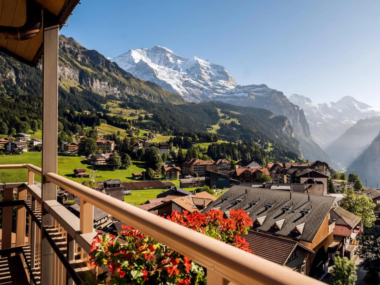 Mountain view in Hotel Jungfraublick