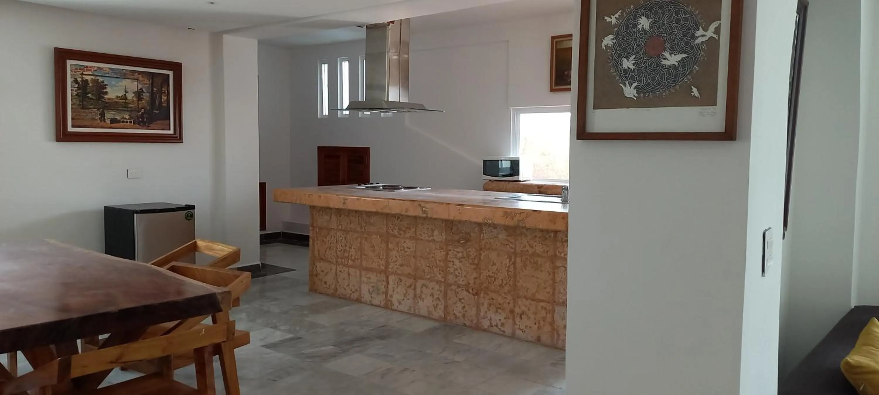 Kitchen or kitchenette in Hotel & Museo Casa Turquesa