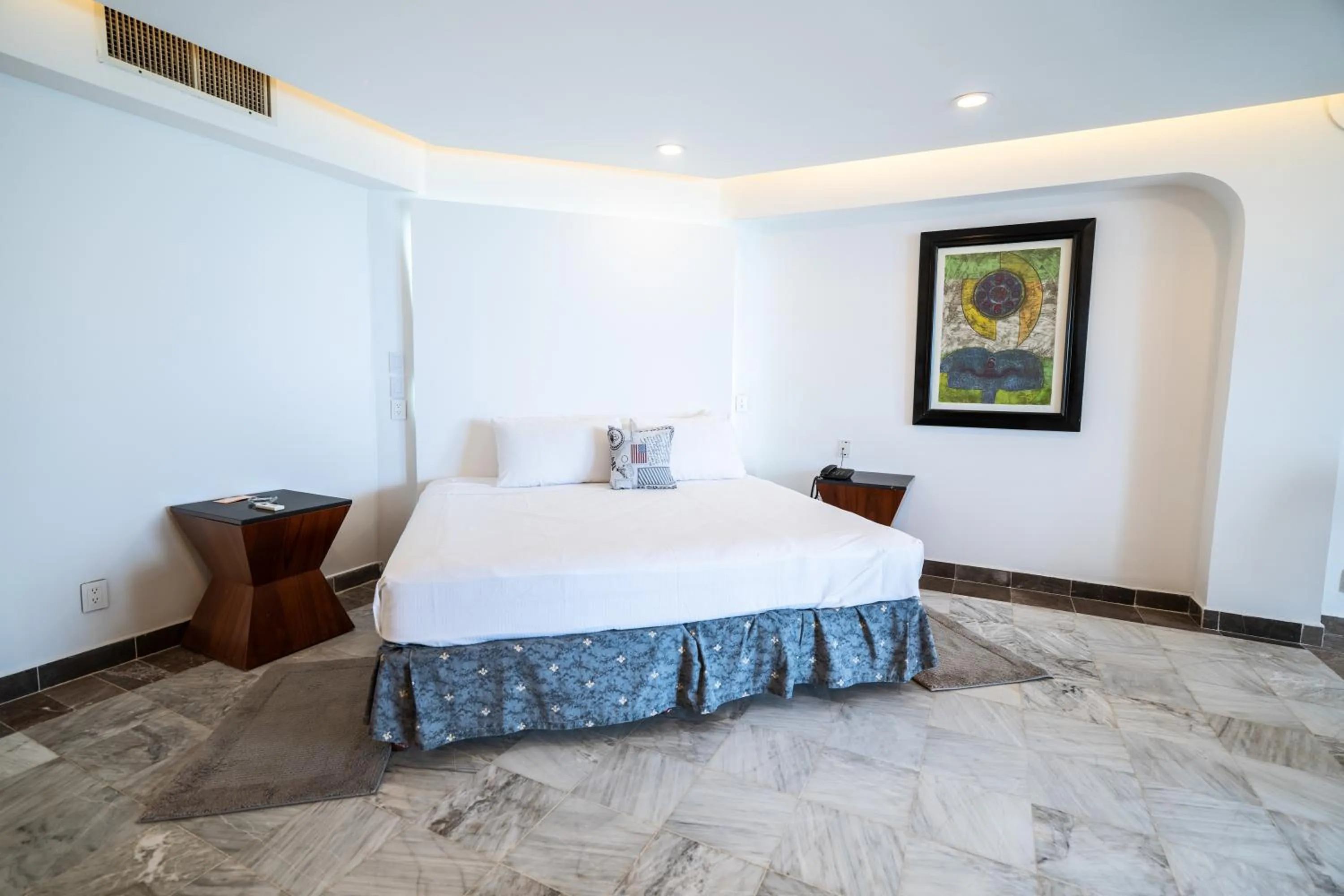 Bed in Hotel y Museo Casa Turquesa