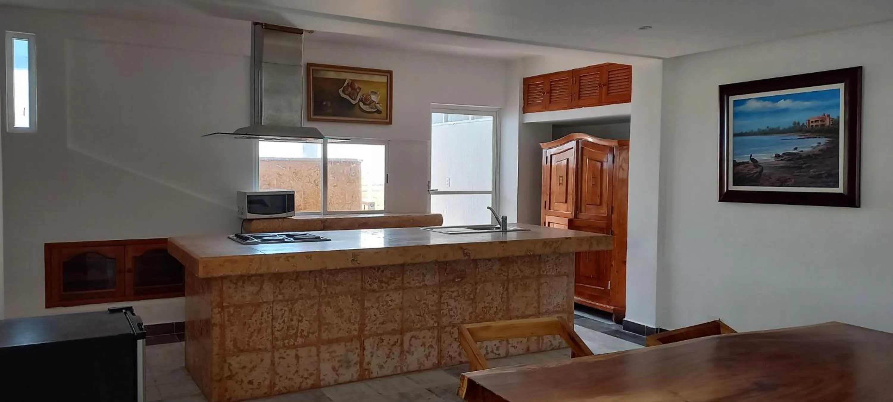 Kitchen or kitchenette in Hotel & Museo Casa Turquesa