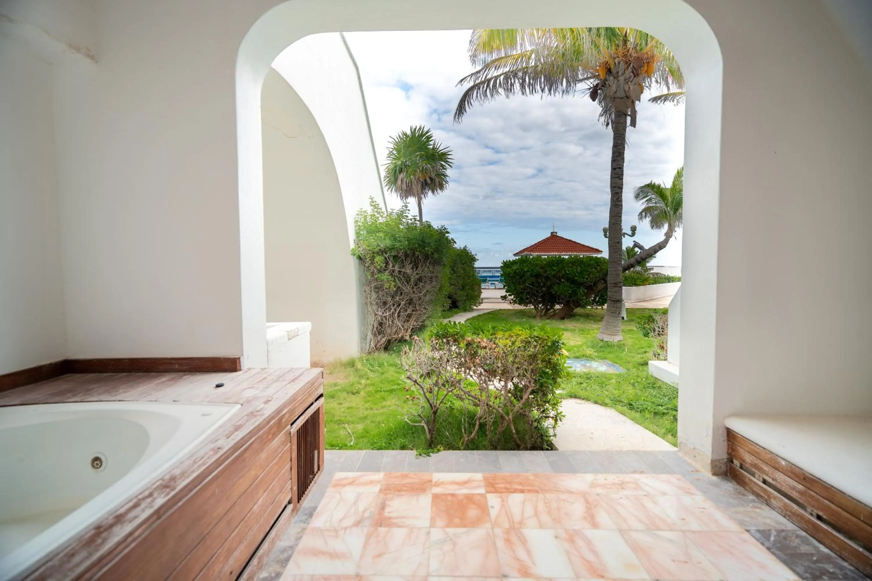 Garden view in Hotel y Museo Casa Turquesa