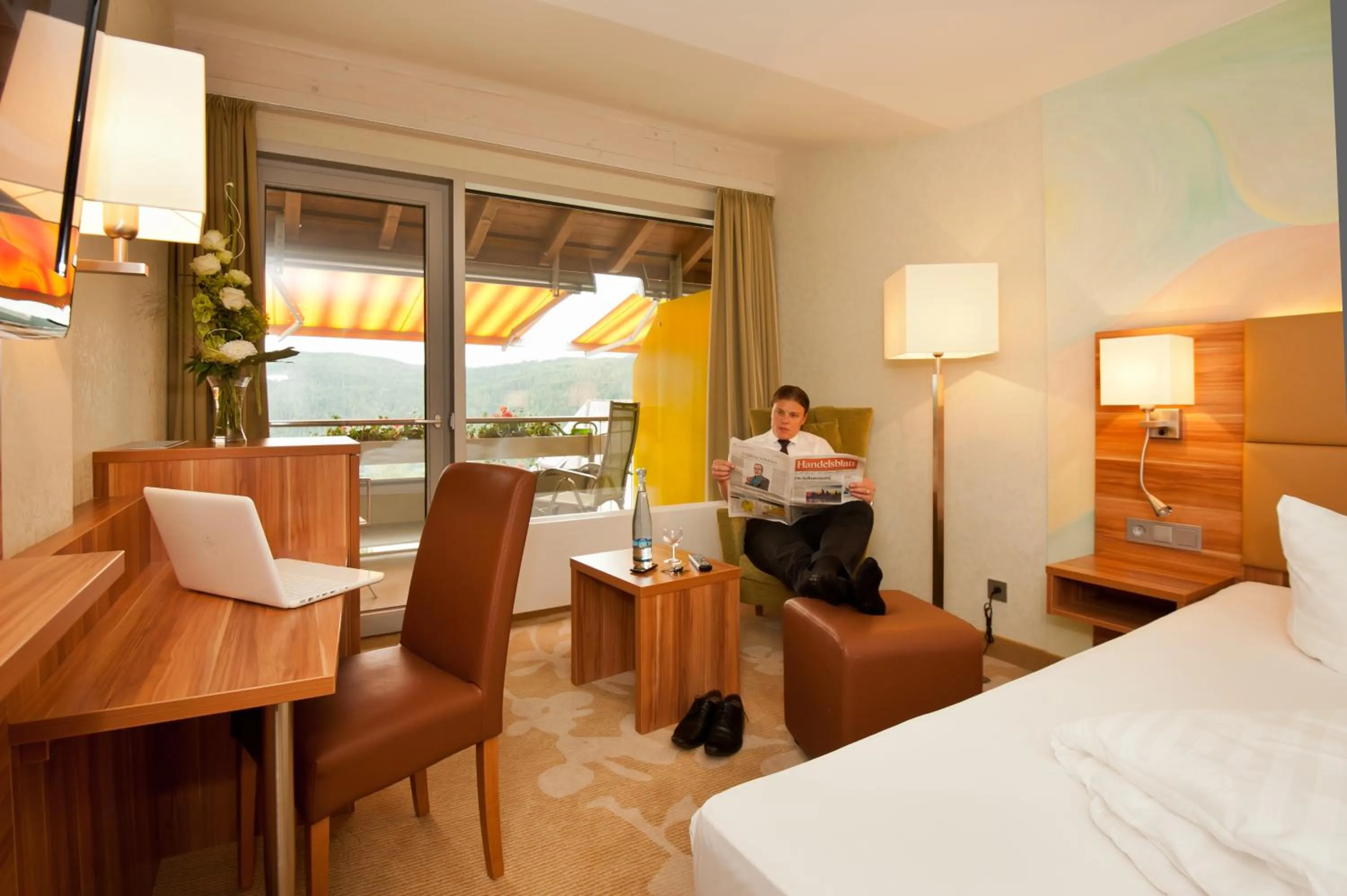 Photo of the whole room, Bed in Albtalblick Ihr Wellness- & Wanderhotel