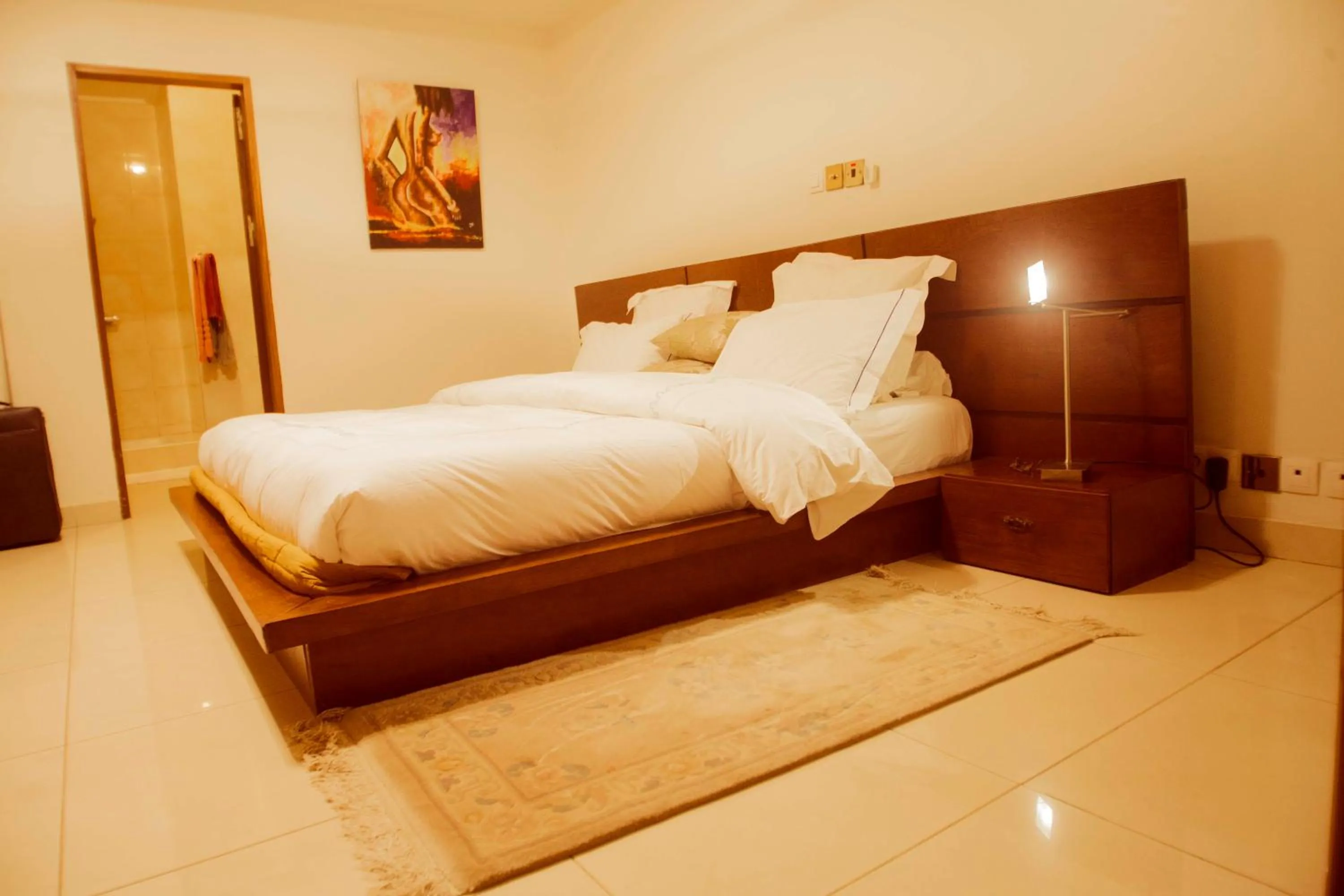 Photo of the whole room, Bed in Residence MASSOU