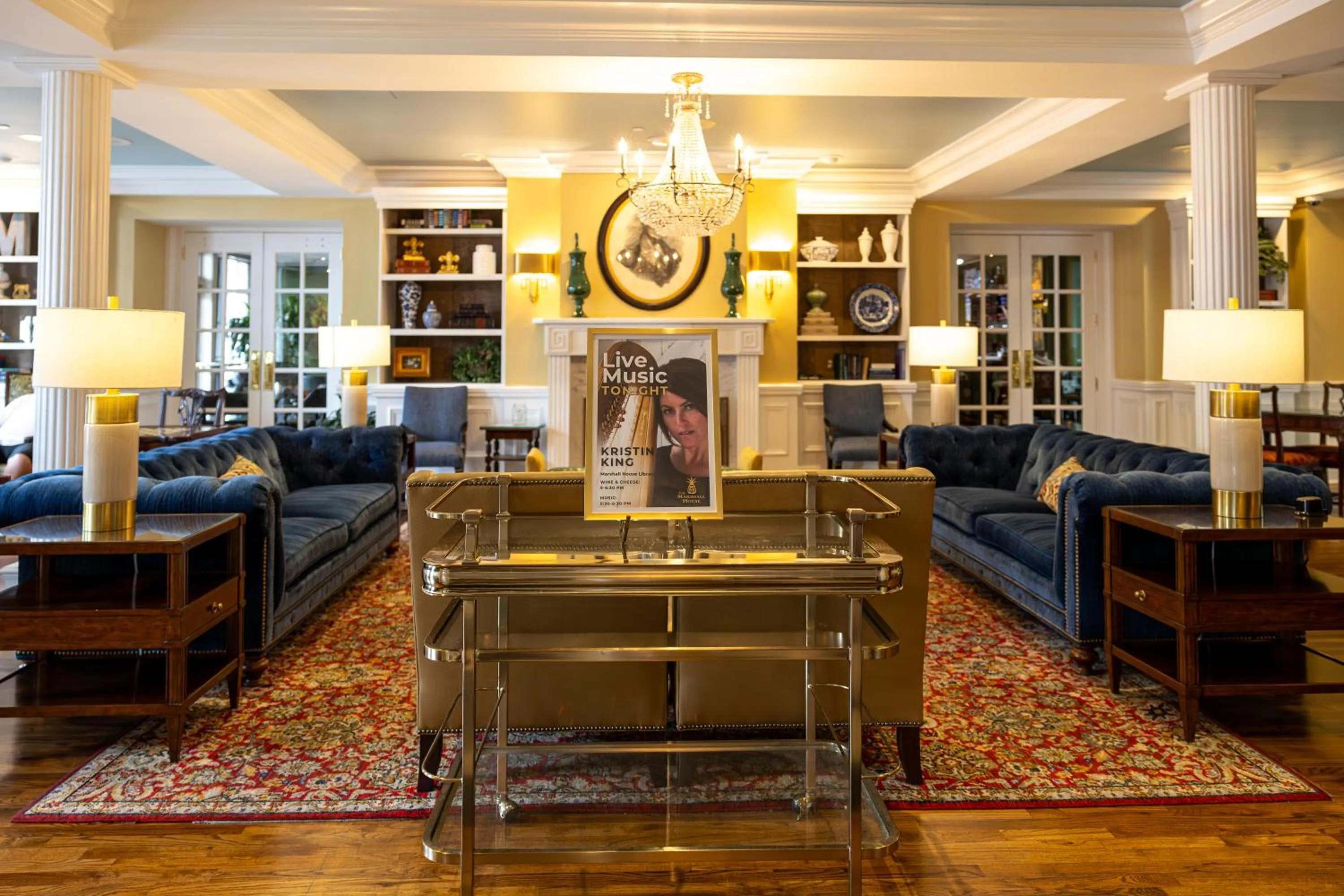 Library in The Marshall House, Historic Inns of Savannah Collection