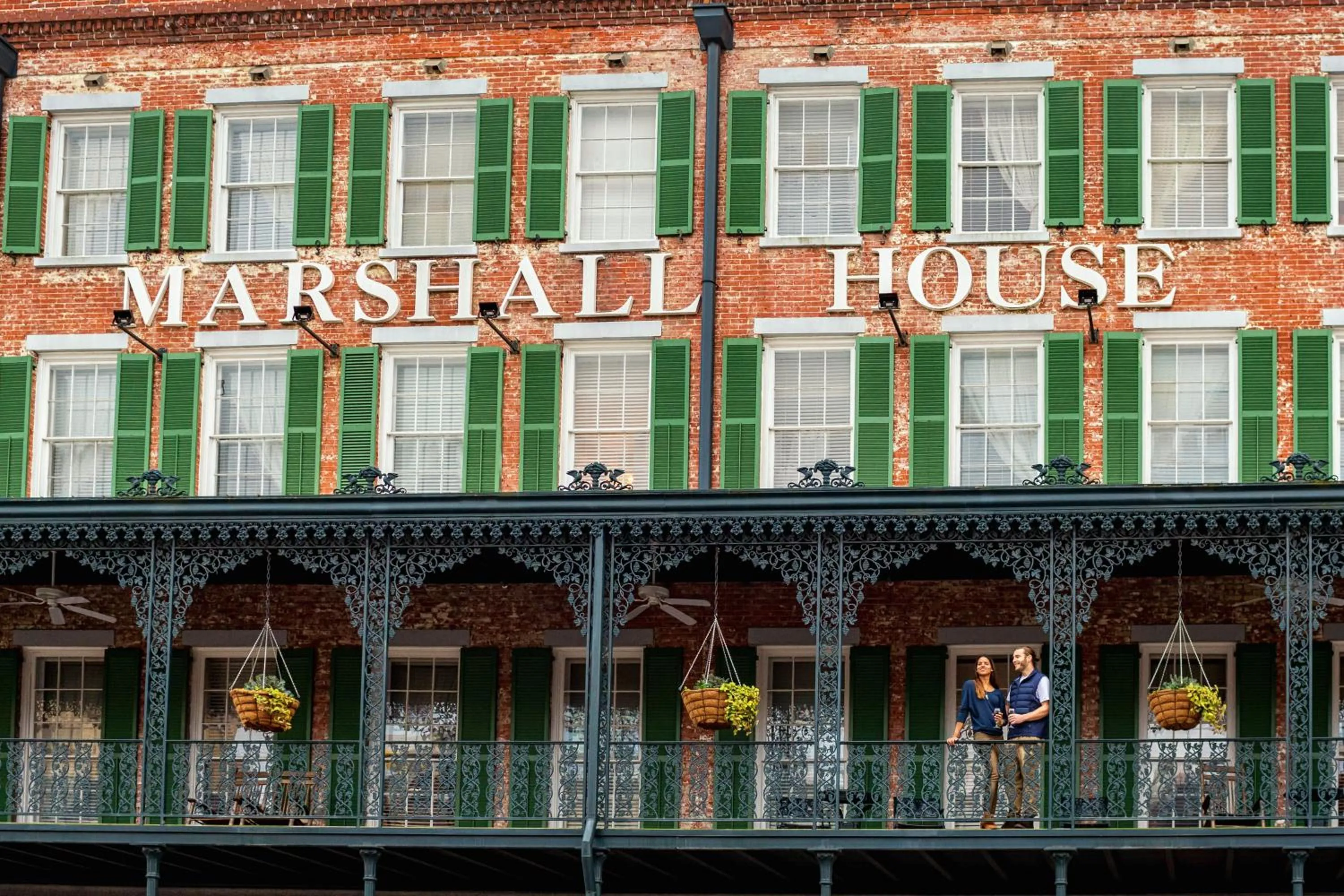 Facade/entrance in The Marshall House, Historic Inns of Savannah Collection