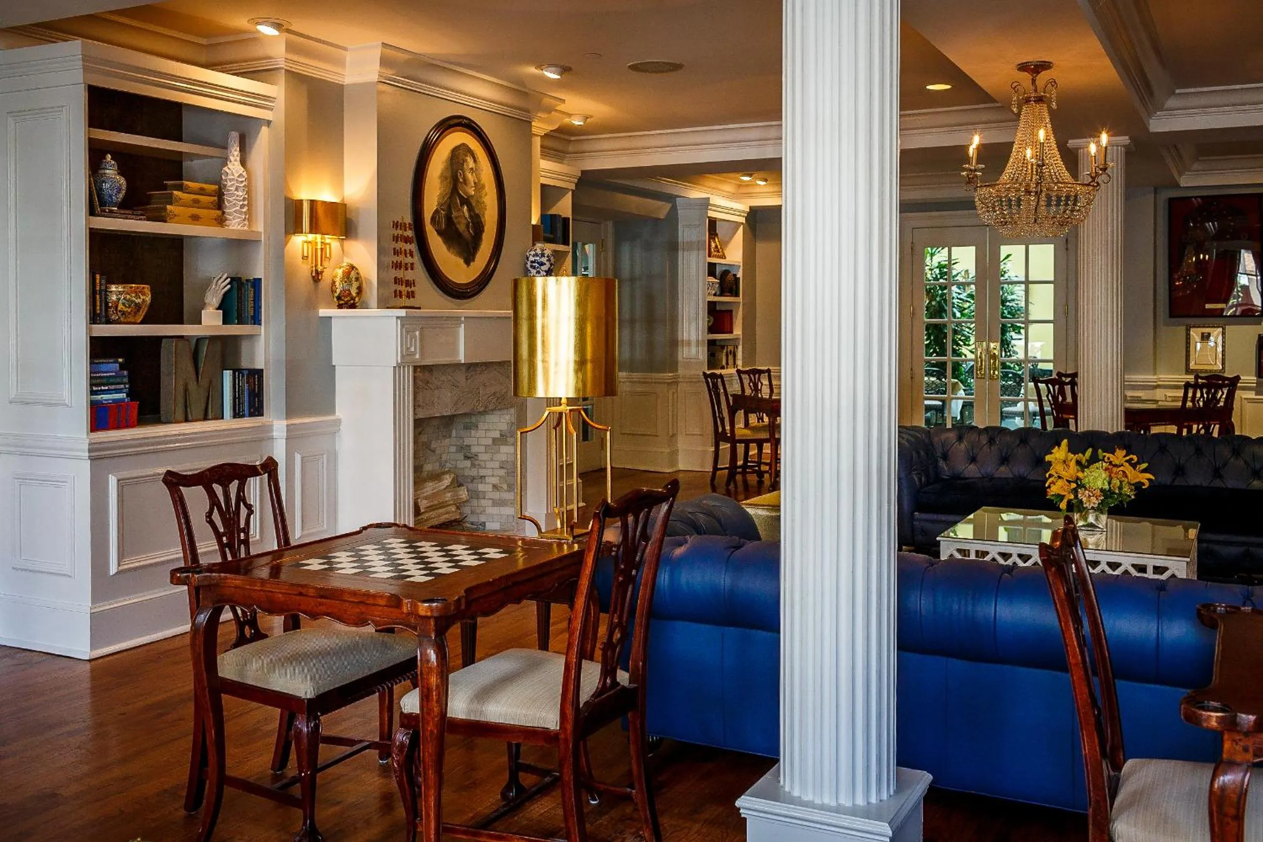 Library in The Marshall House, Historic Inns of Savannah Collection