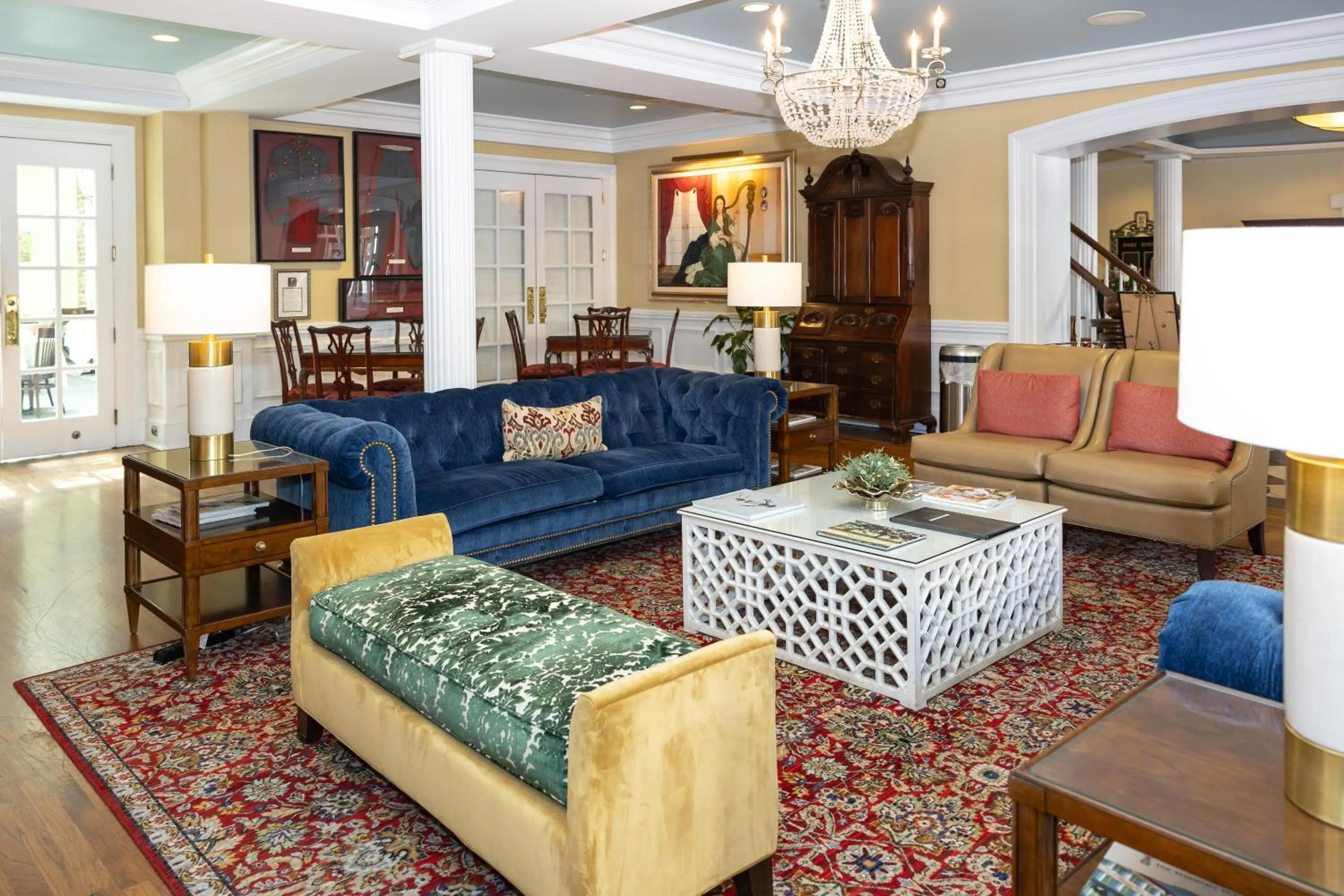 Library in The Marshall House, Historic Inns of Savannah Collection