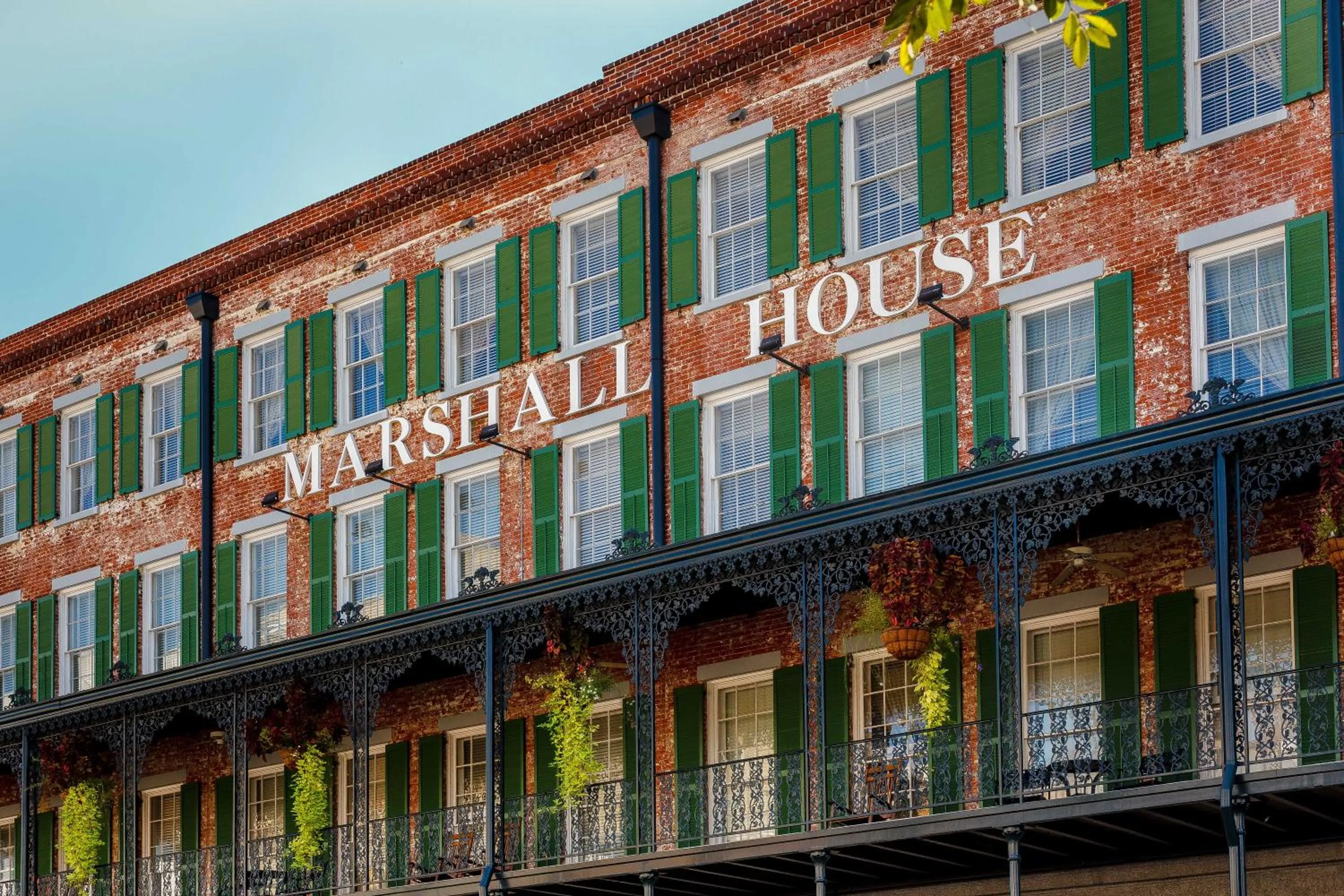 Facade/entrance in The Marshall House, Historic Inns of Savannah Collection