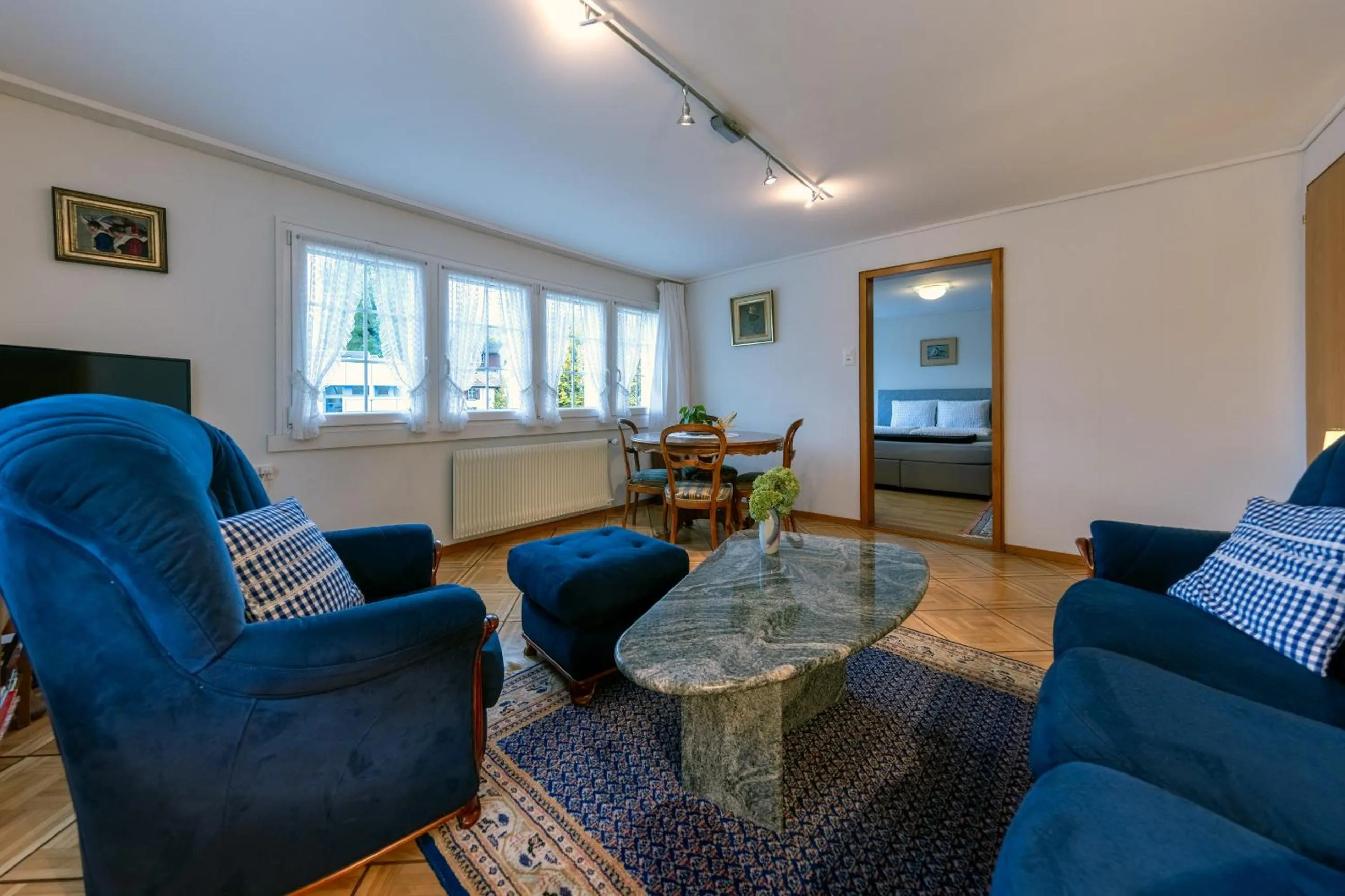 Living room in Blattenheimat - im traditionellen Appenzeller Haus