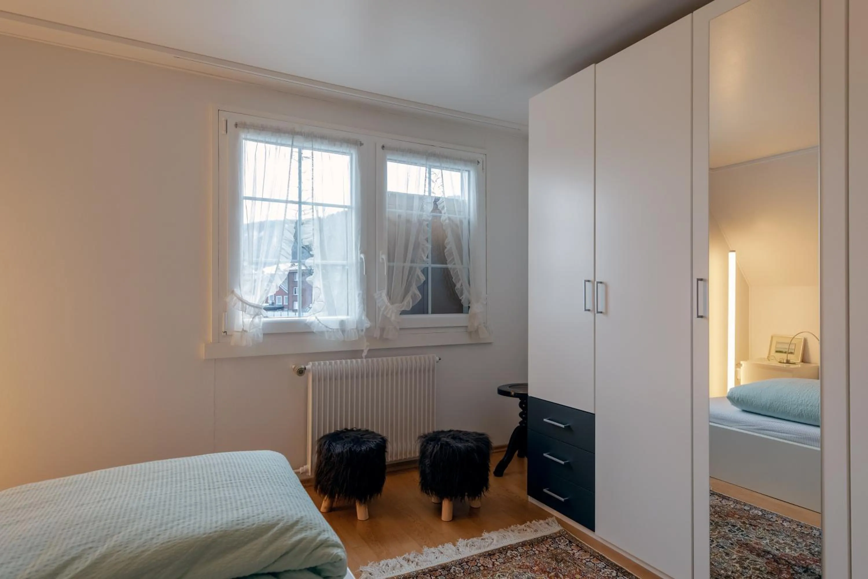 Bedroom, Bed in Blattenheimat - im traditionellen Appenzeller Haus
