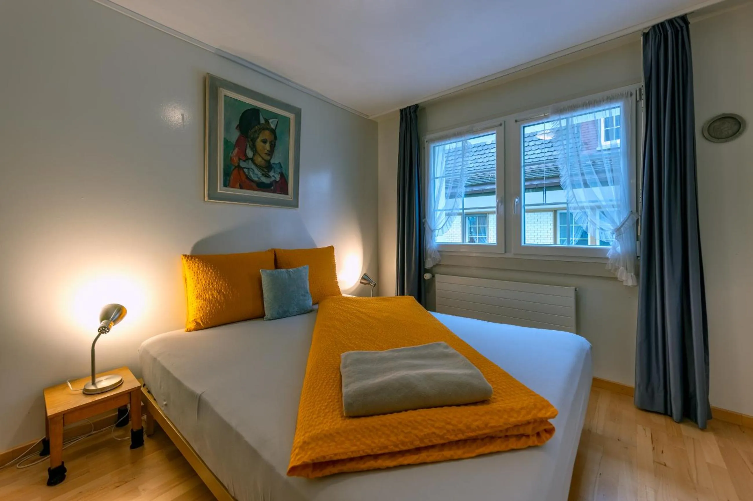Bedroom, Bed in Blattenheimat - im traditionellen Appenzeller Haus