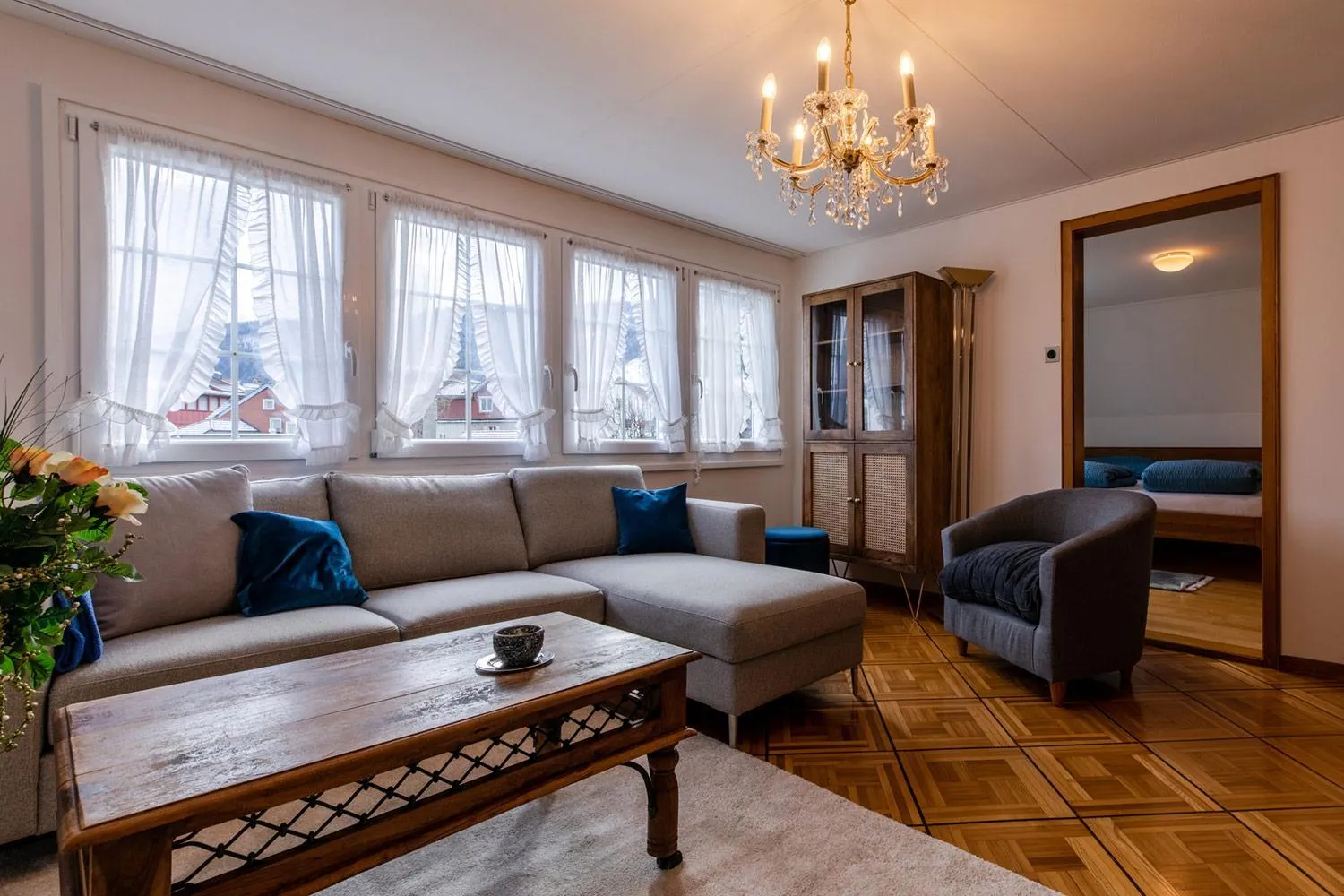 Living room in Blattenheimat - im traditionellen Appenzeller Haus