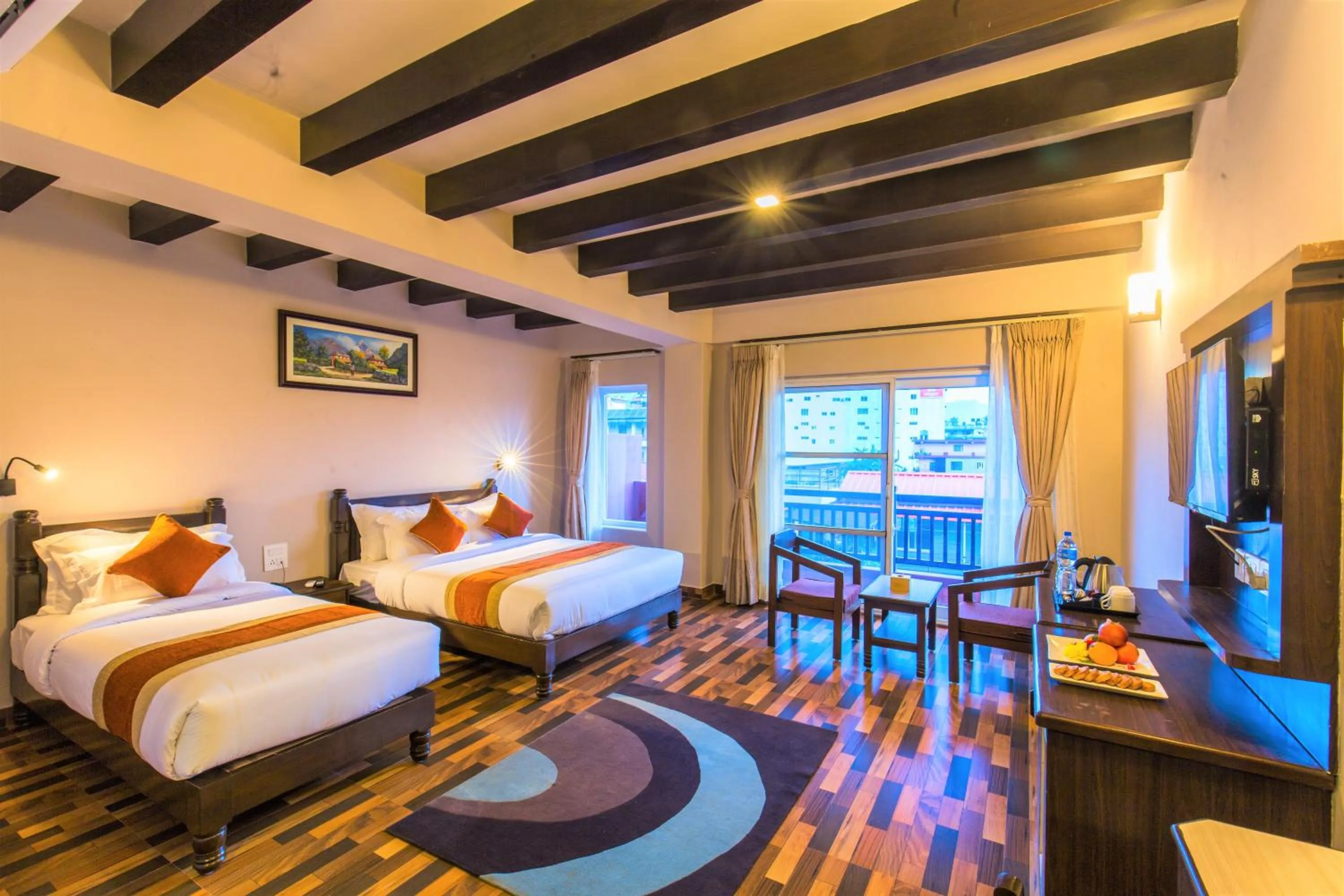 Deluxe Double Room with Balcony in Hotel Kausi