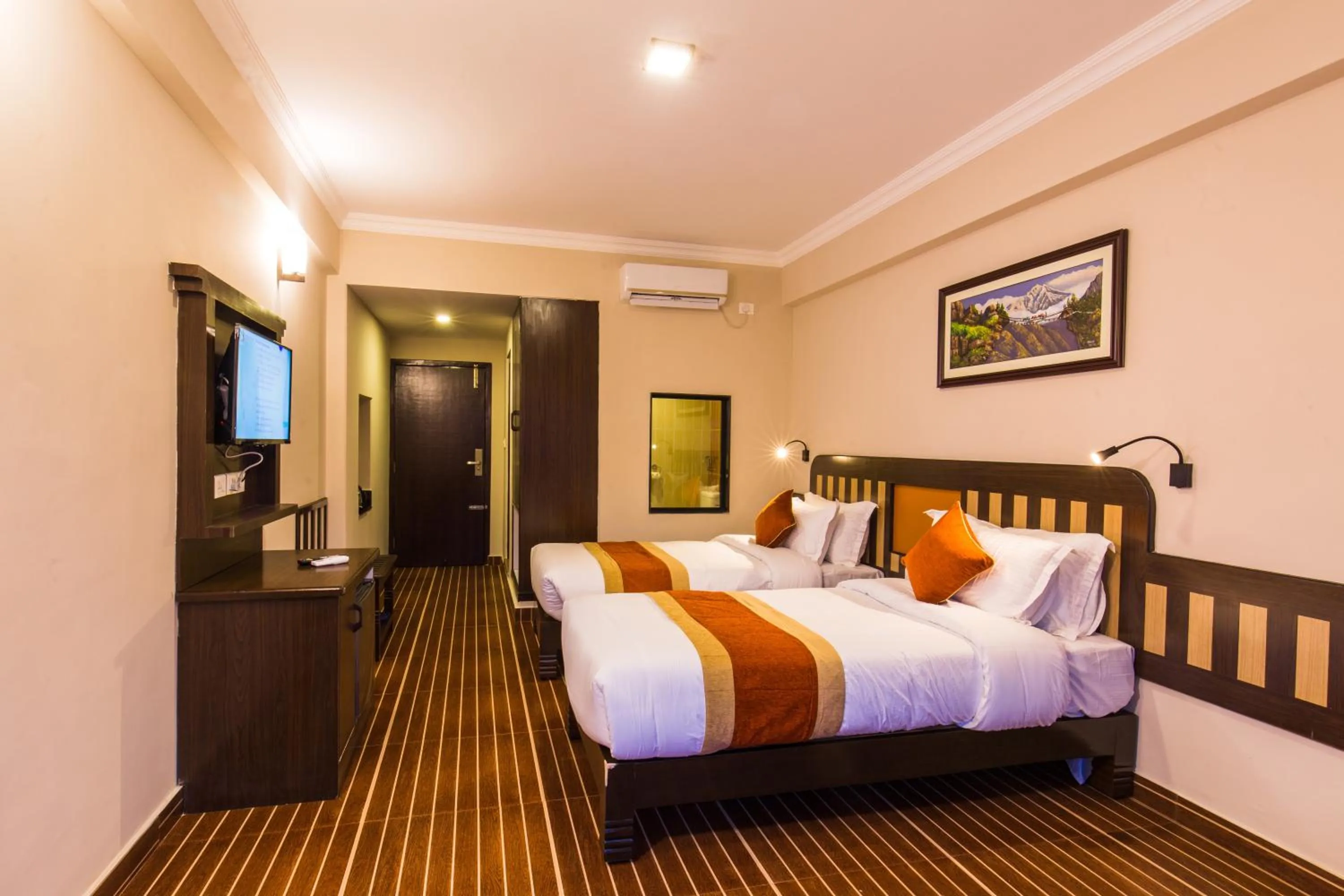 Twin Room with Balcony in Hotel Kausi