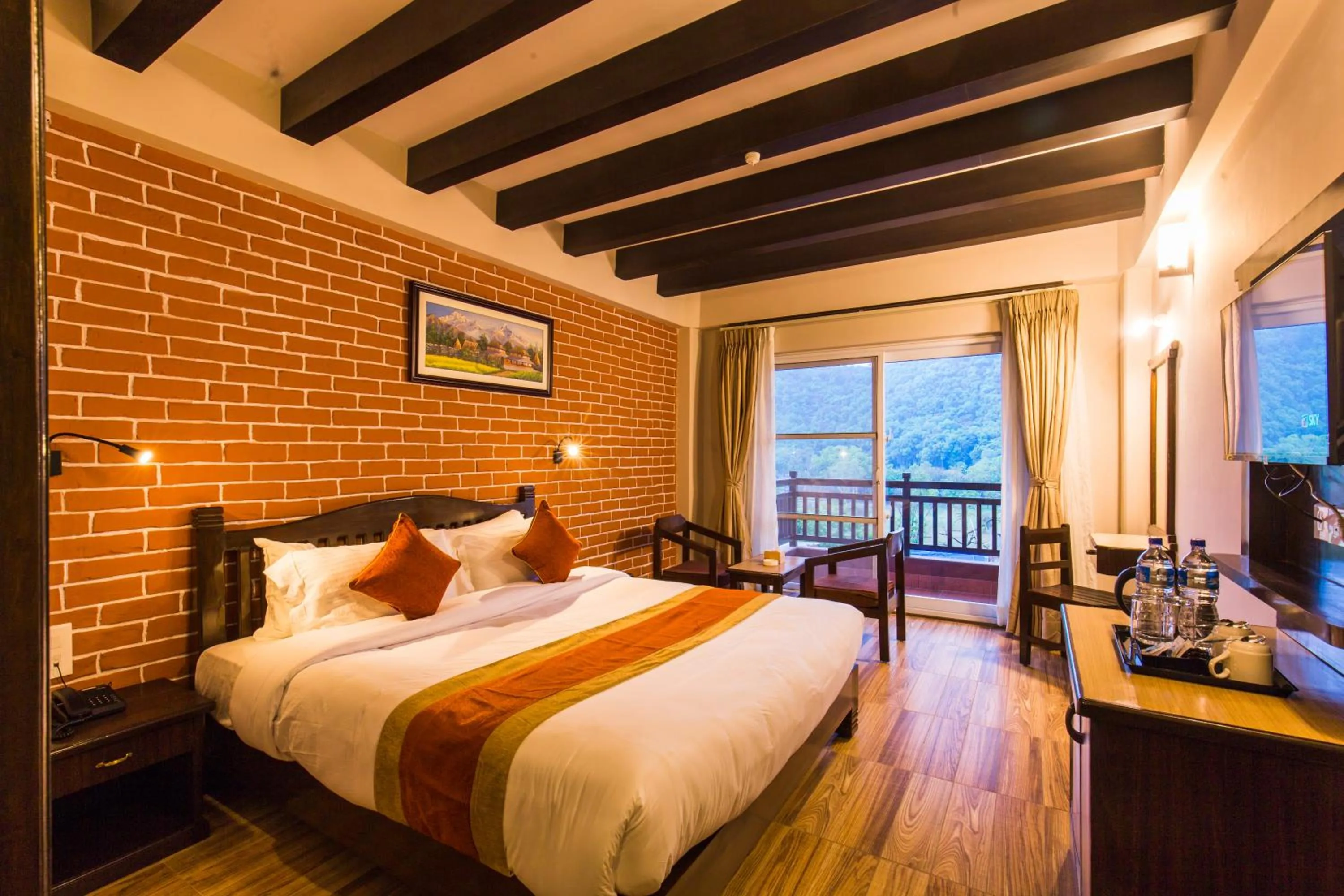 Deluxe Double Room with Balcony in Hotel Kausi