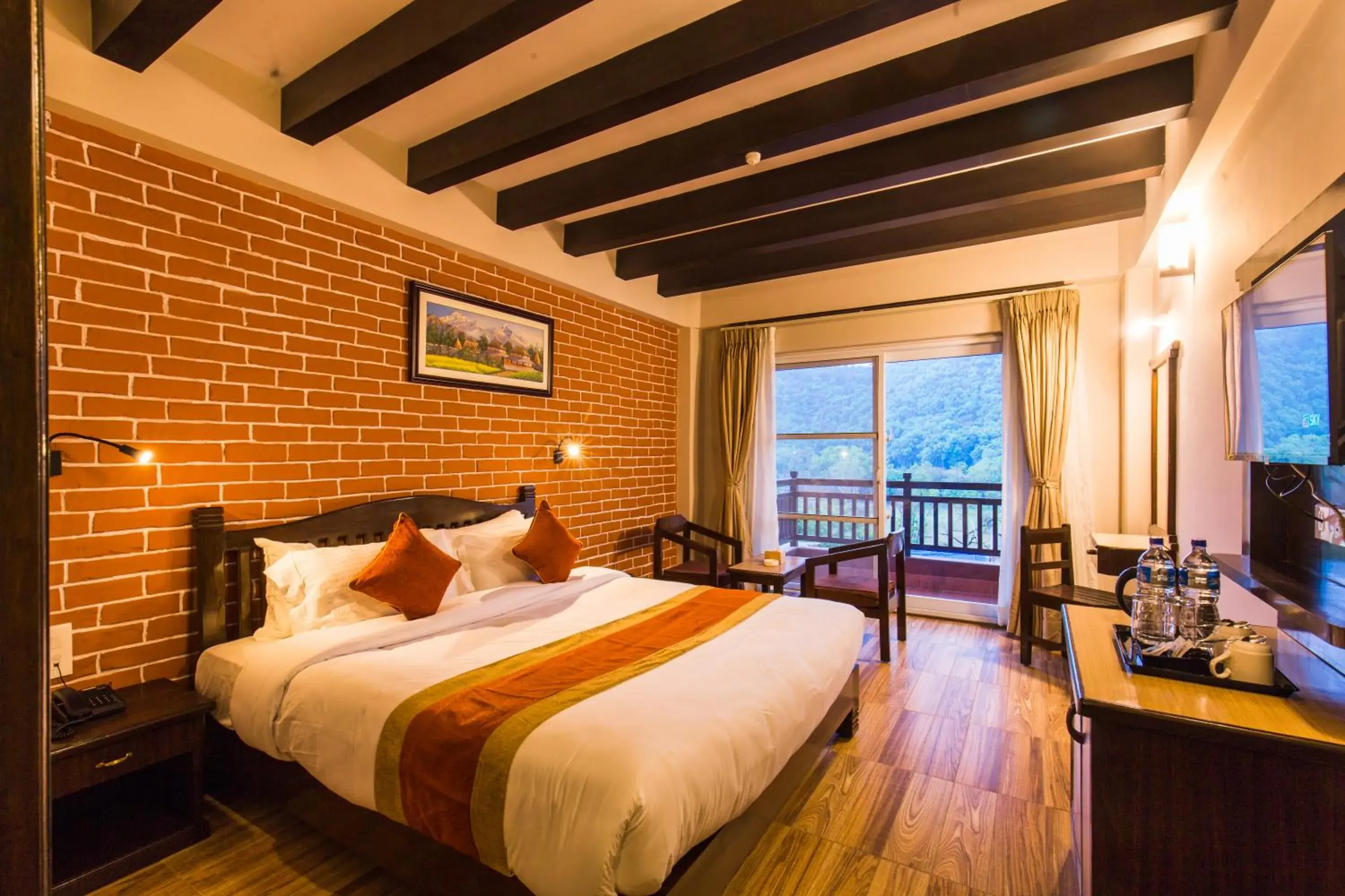 Deluxe Double Room with Balcony in Hotel Kausi Deluxe Double Room with Balcony in Hotel Kausi