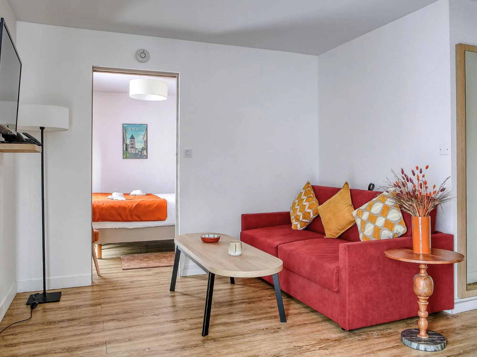 Living room in Séjours & Affaires Angers Atrium