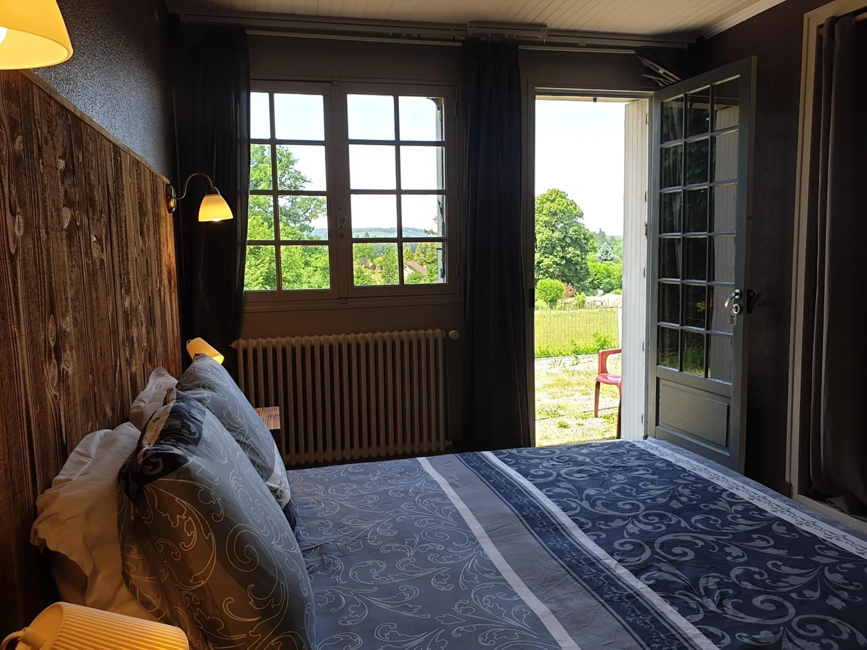 Bed in Auberge du Bois de l'étang - Motel les Tilleuls