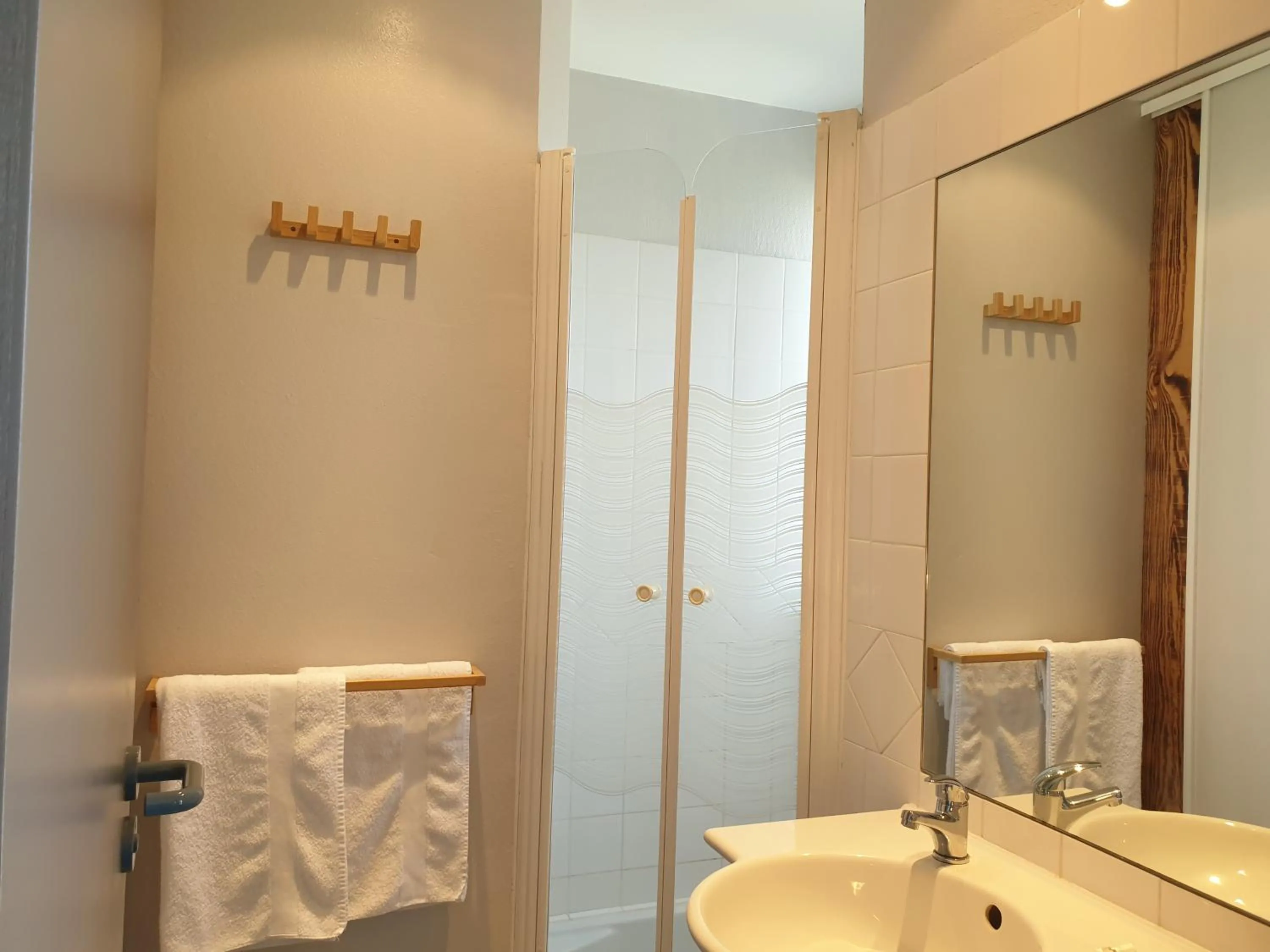 Shower in Auberge du Bois de l'étang - Motel les Tilleuls