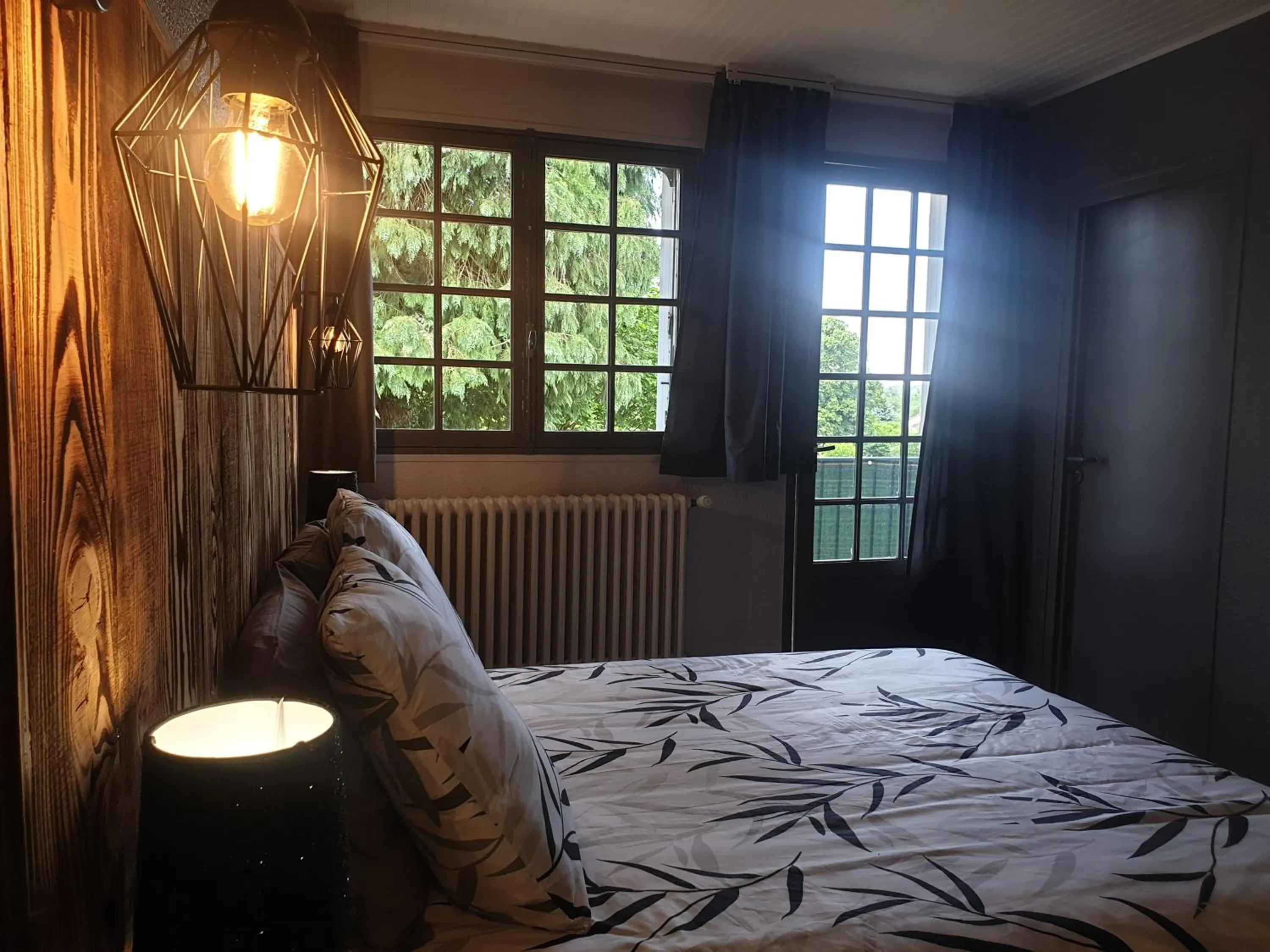 Bed in Auberge du Bois de l'étang - Motel les Tilleuls
