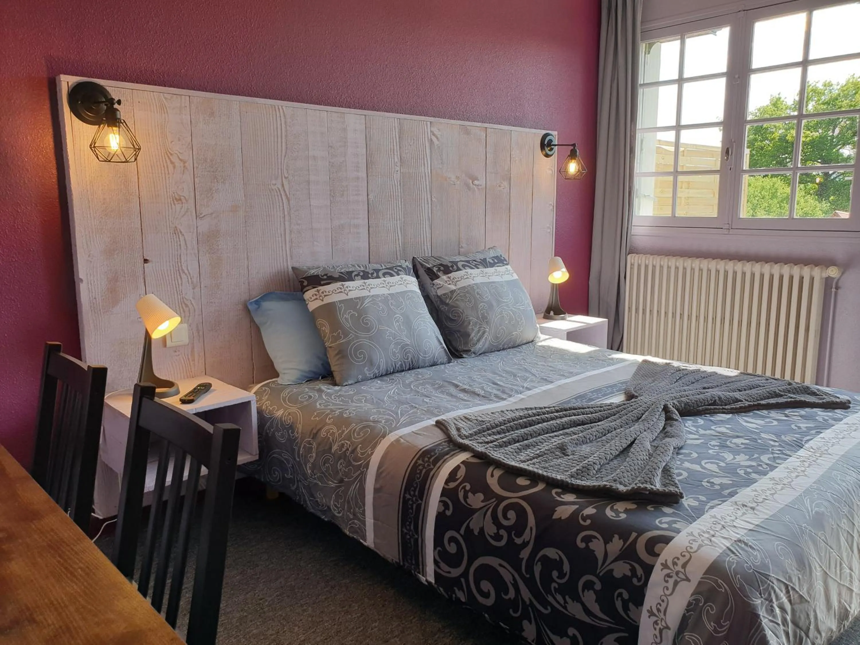 Bed in Auberge du Bois de l'étang - Motel les Tilleuls