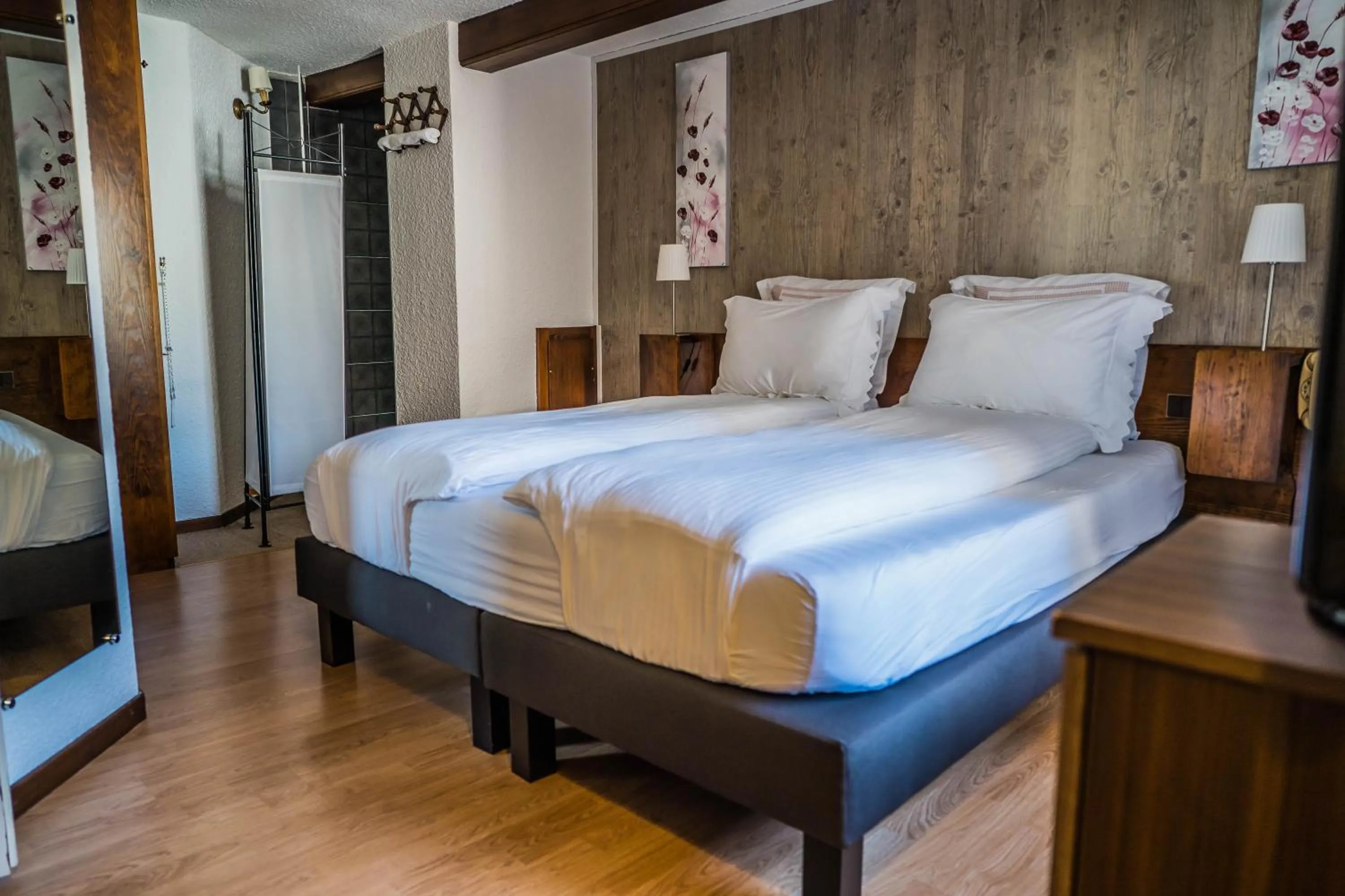 Bed in Hôtel Au Vieux Moulin