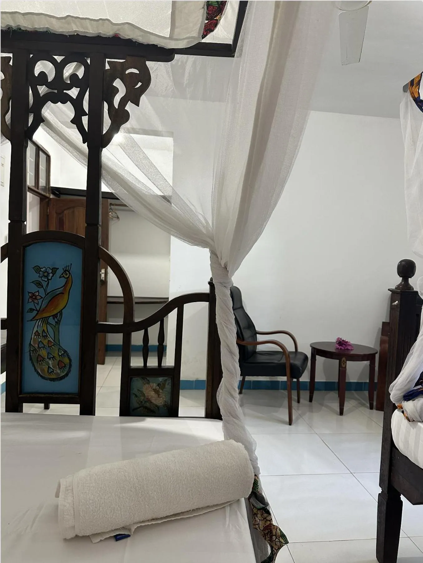 Bed in Khadija Kiwengwa Apartment