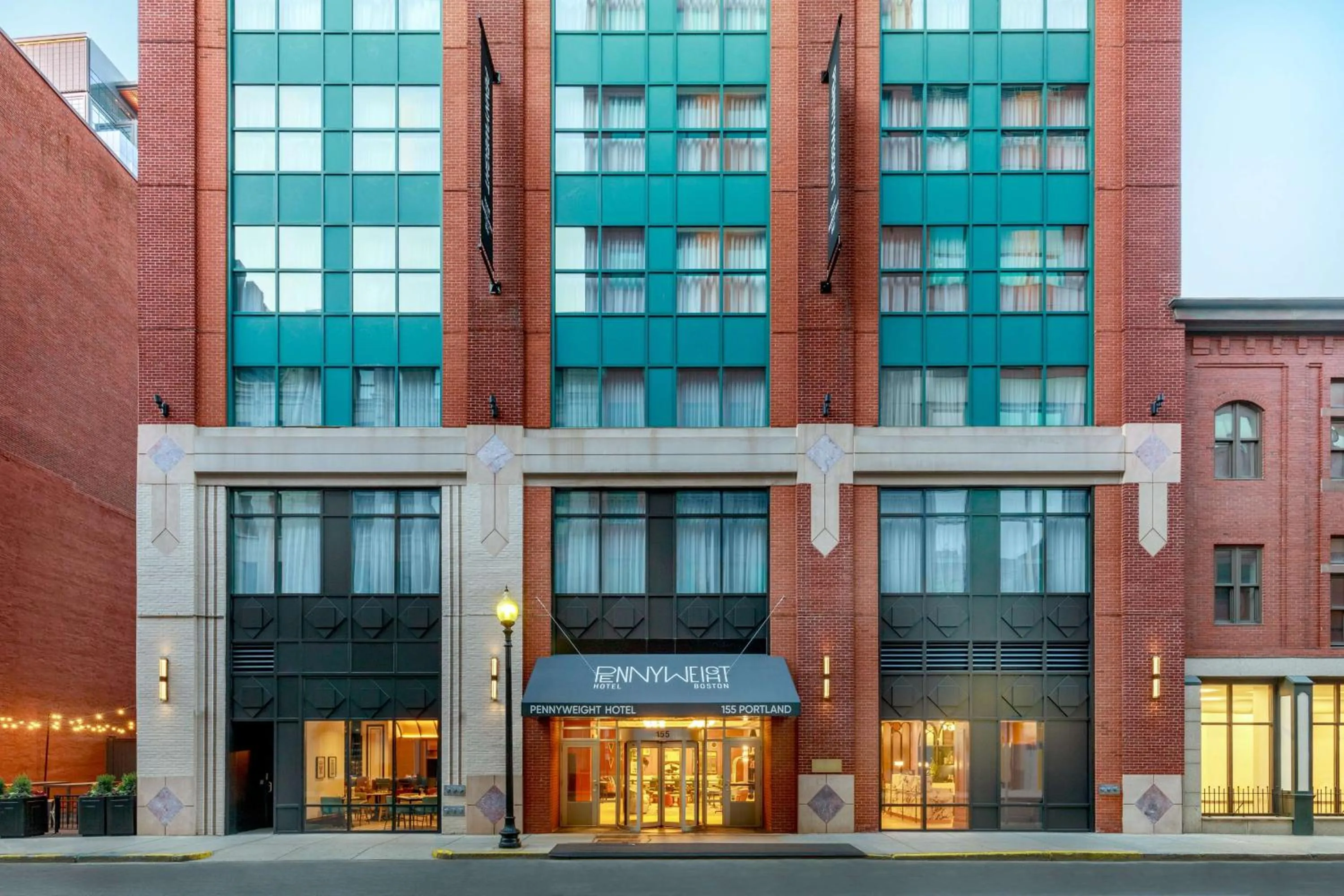 Property building in Pennyweight Hotel Boston, Curio Collection by Hilton