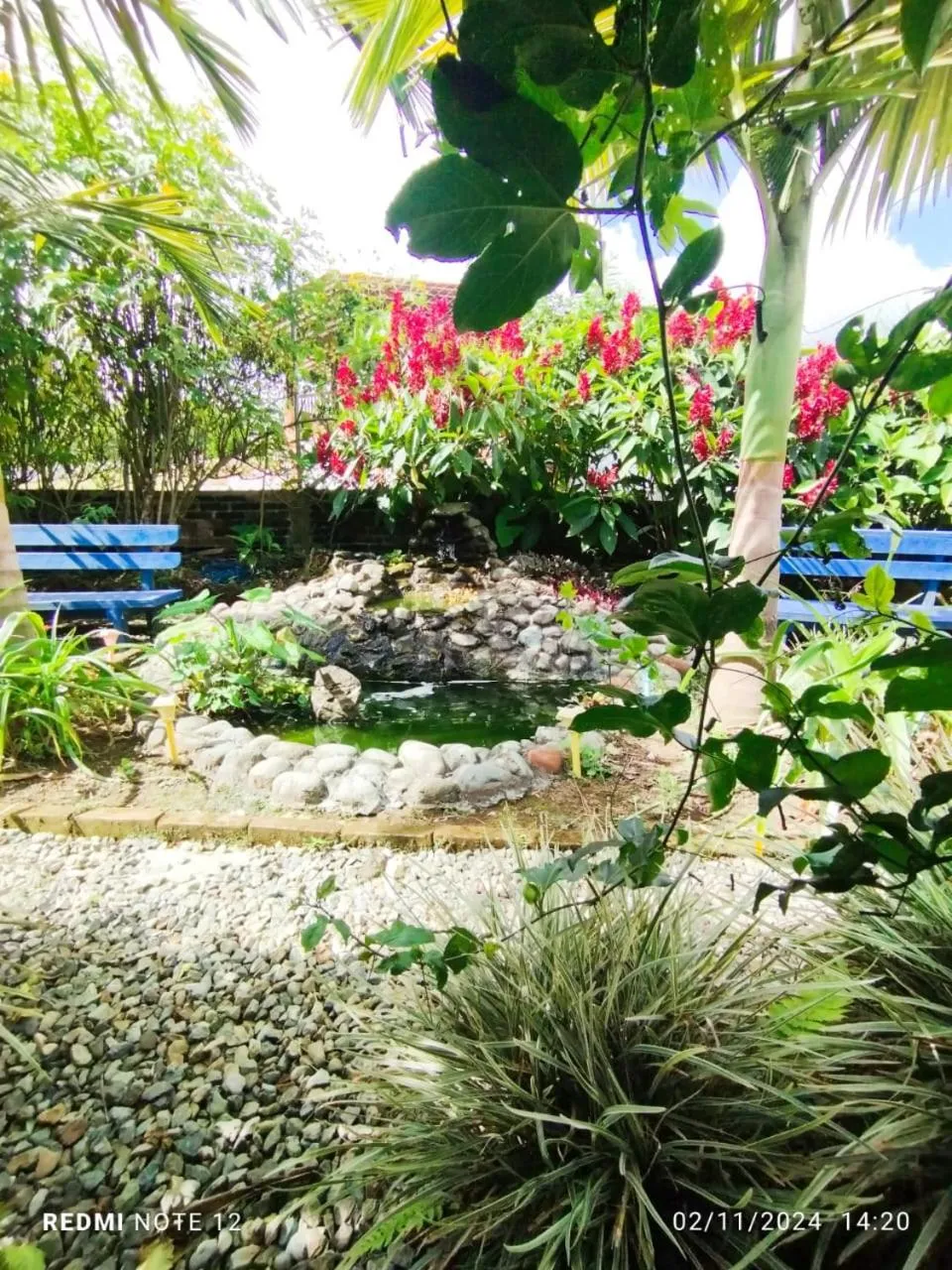 Inner courtyard view in Finca San Miguel Filandia