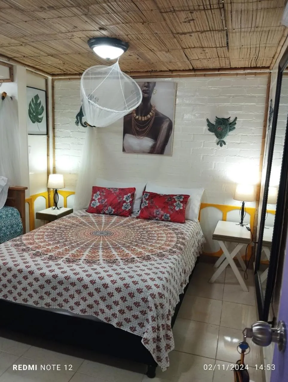 Bed in Finca San Miguel Filandia