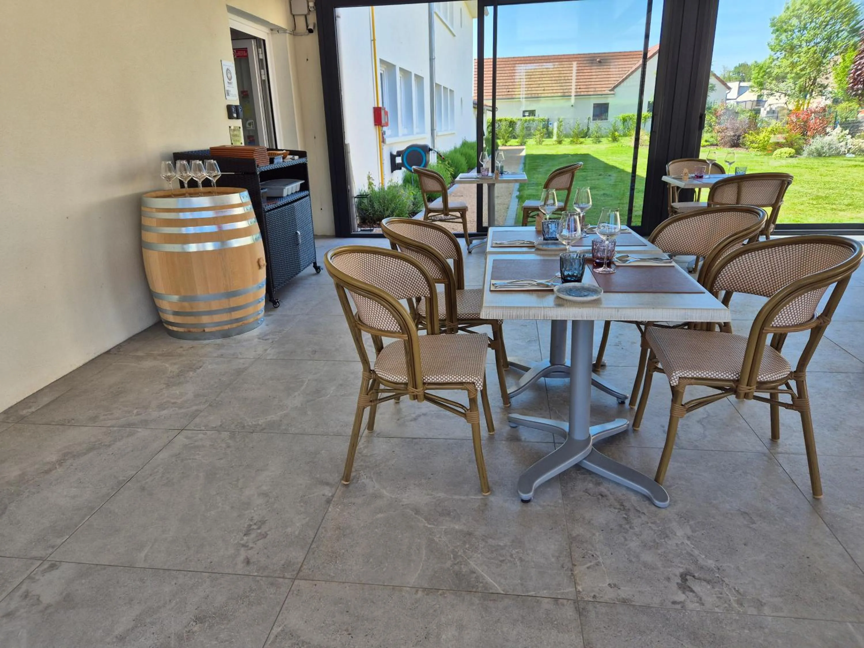 Patio in Auberge la musardière