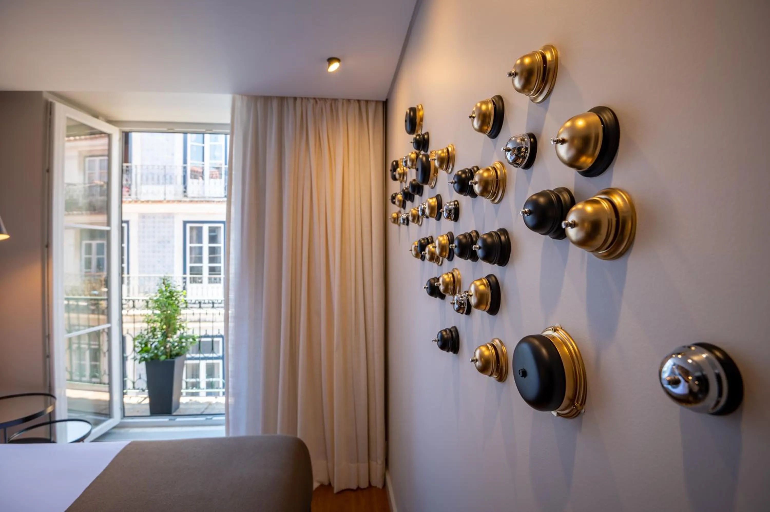 Decorative detail, Bed in Ferraria XVI FLH Hotels Lisboa