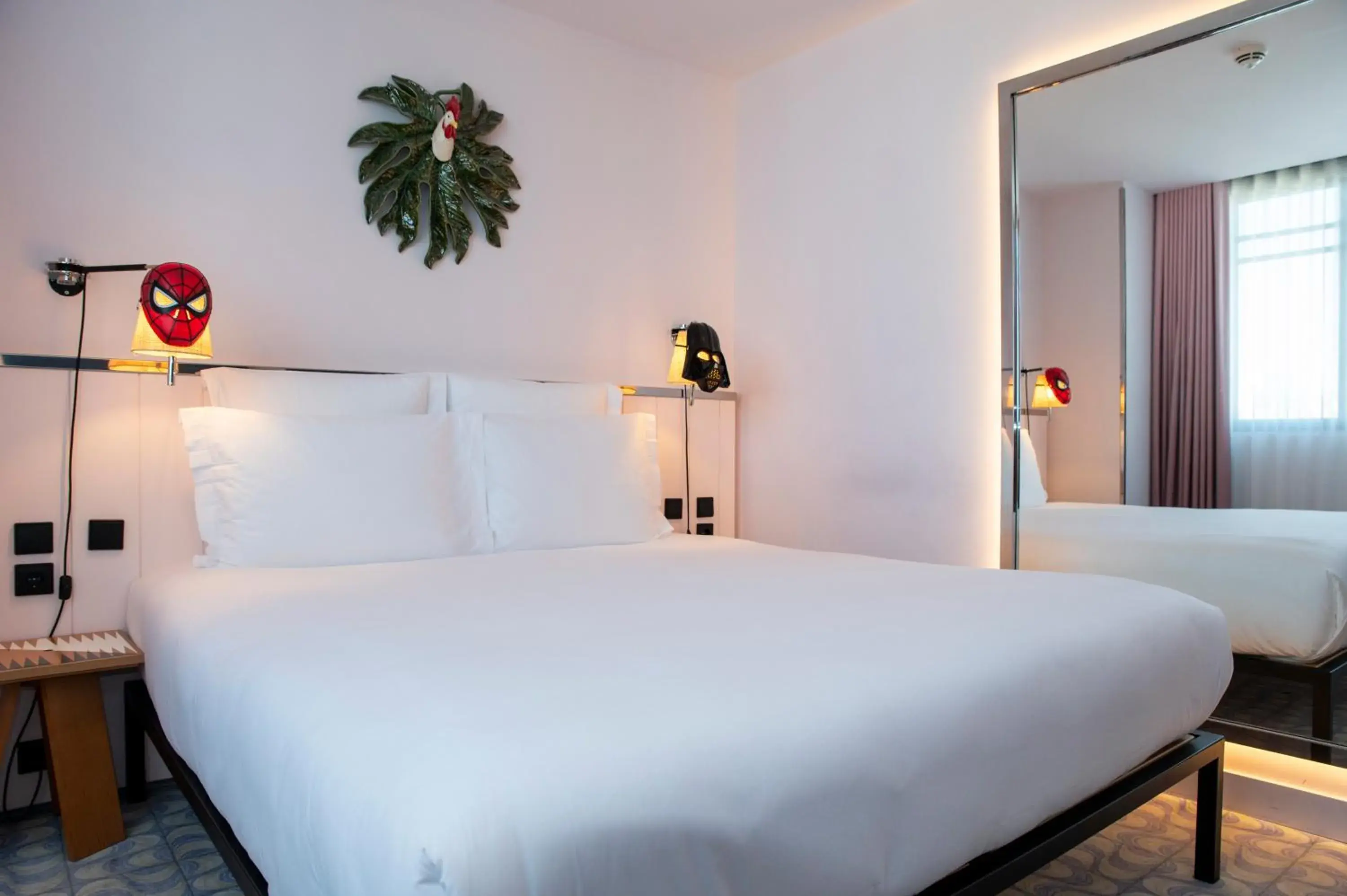 Medium Mama Double Room with King Bed and Balcony - Avenue View in Mama Shelter Lisboa Medium Mama Double Room with King Bed and Balcony - Avenue View in Mama Shelter Lisboa