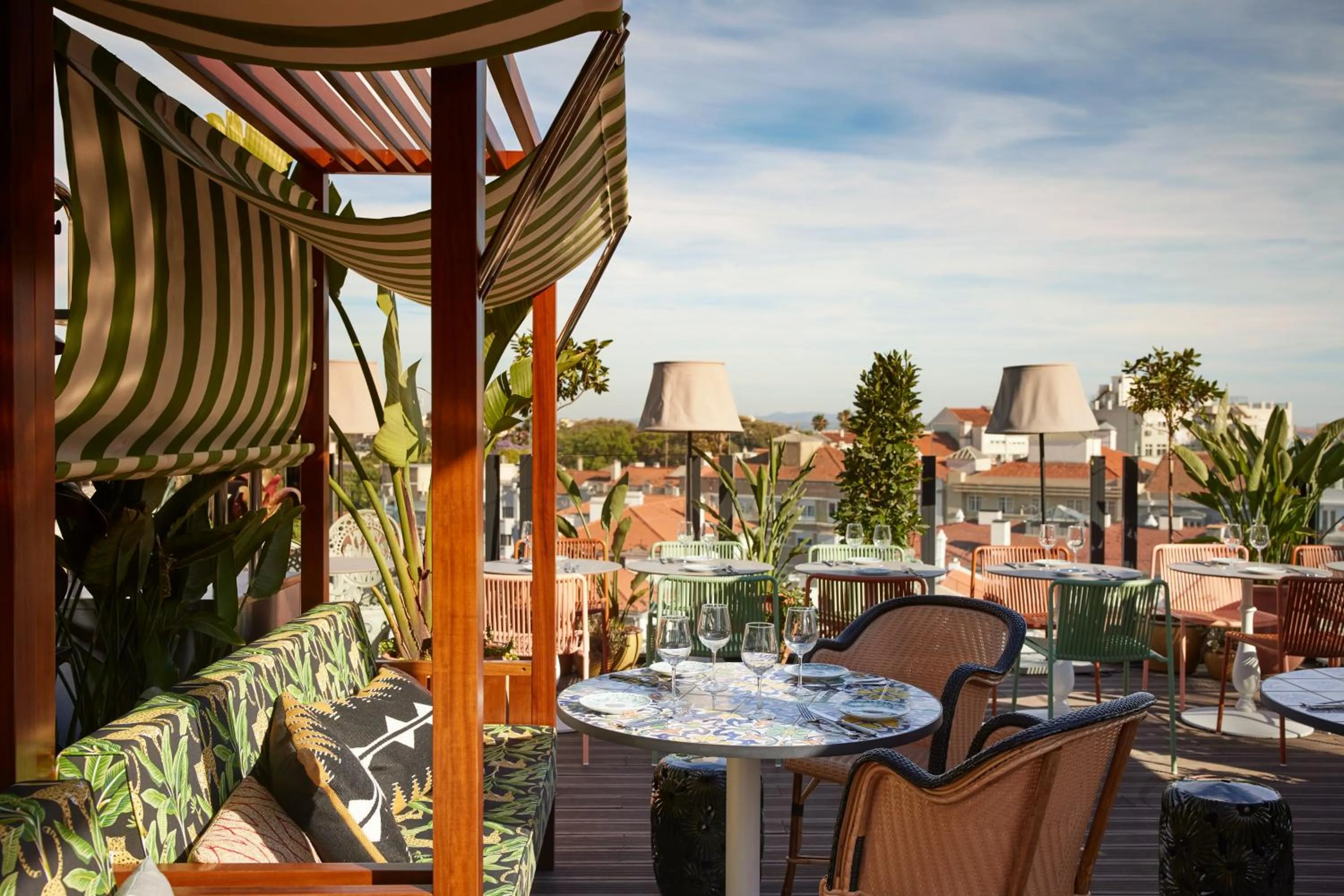 Patio in Mama Shelter Lisboa