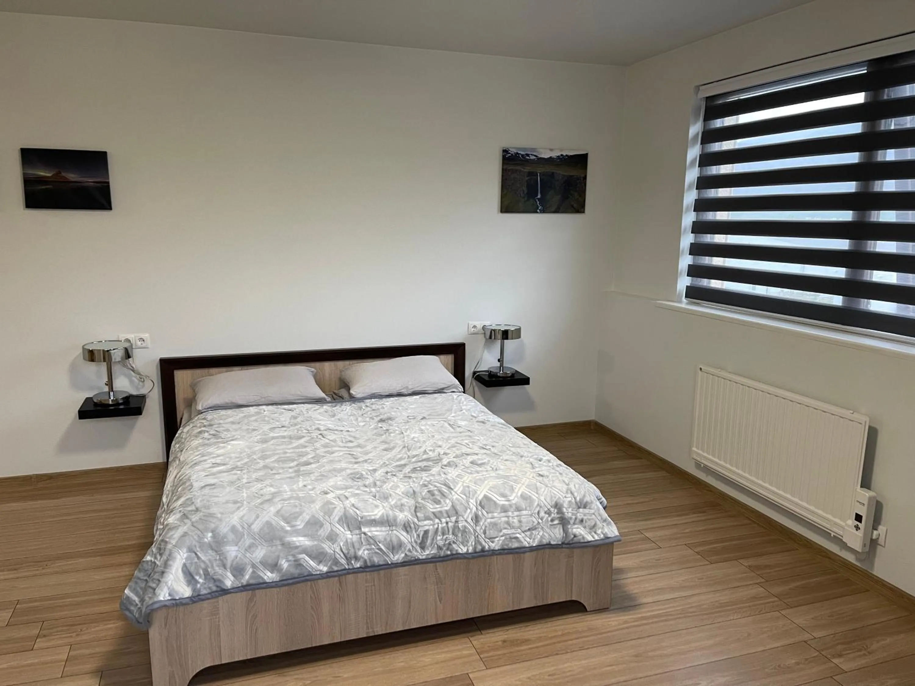 Bed in Helgrindur Guesthouse