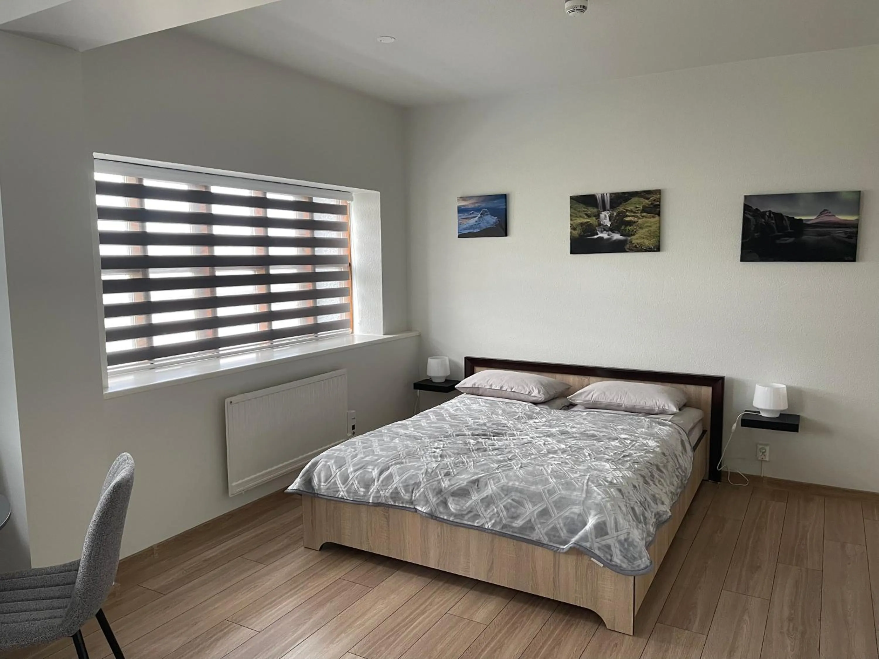 Bed in Helgrindur Guesthouse