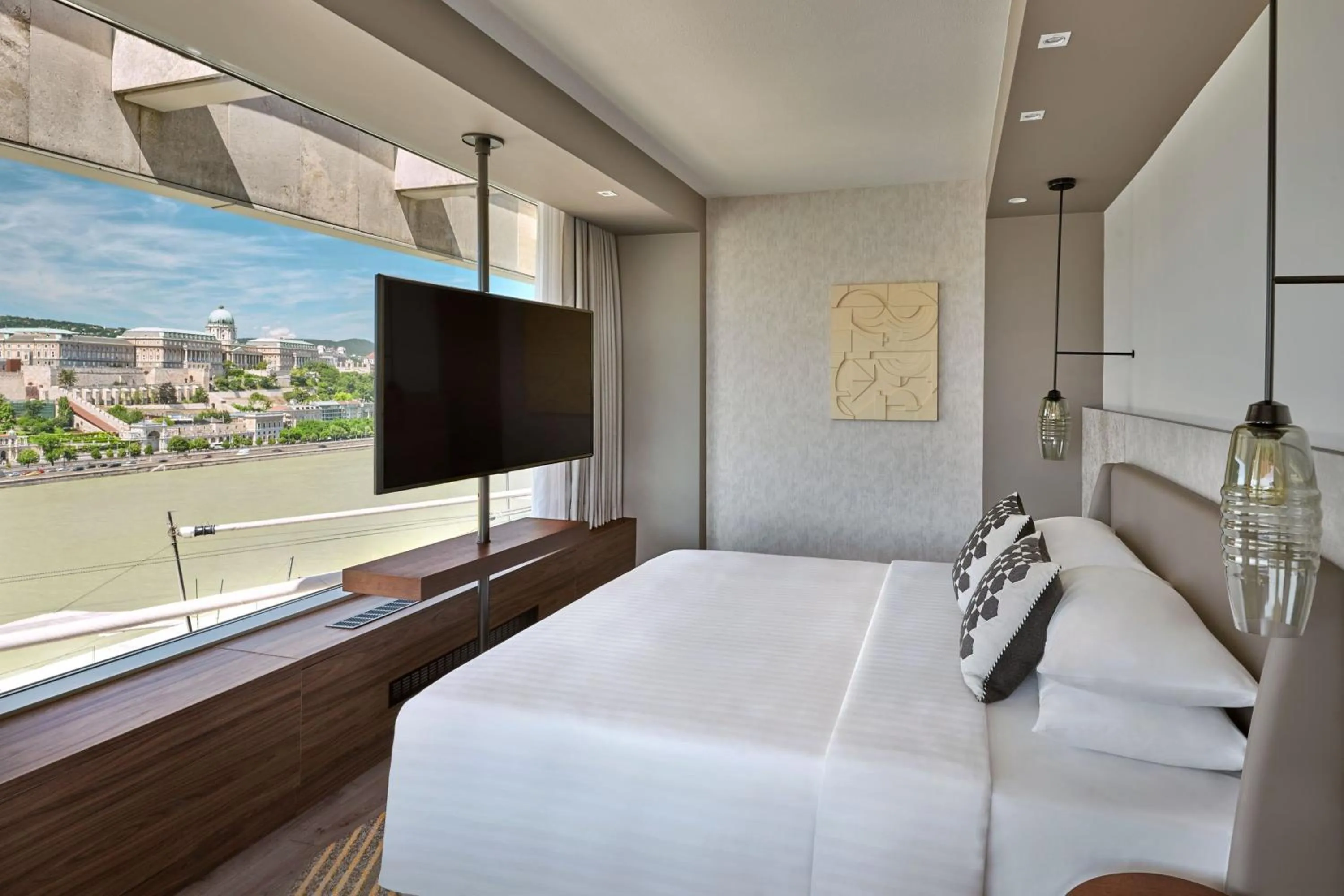 Bedroom, Bed in Budapest Marriott Hotel