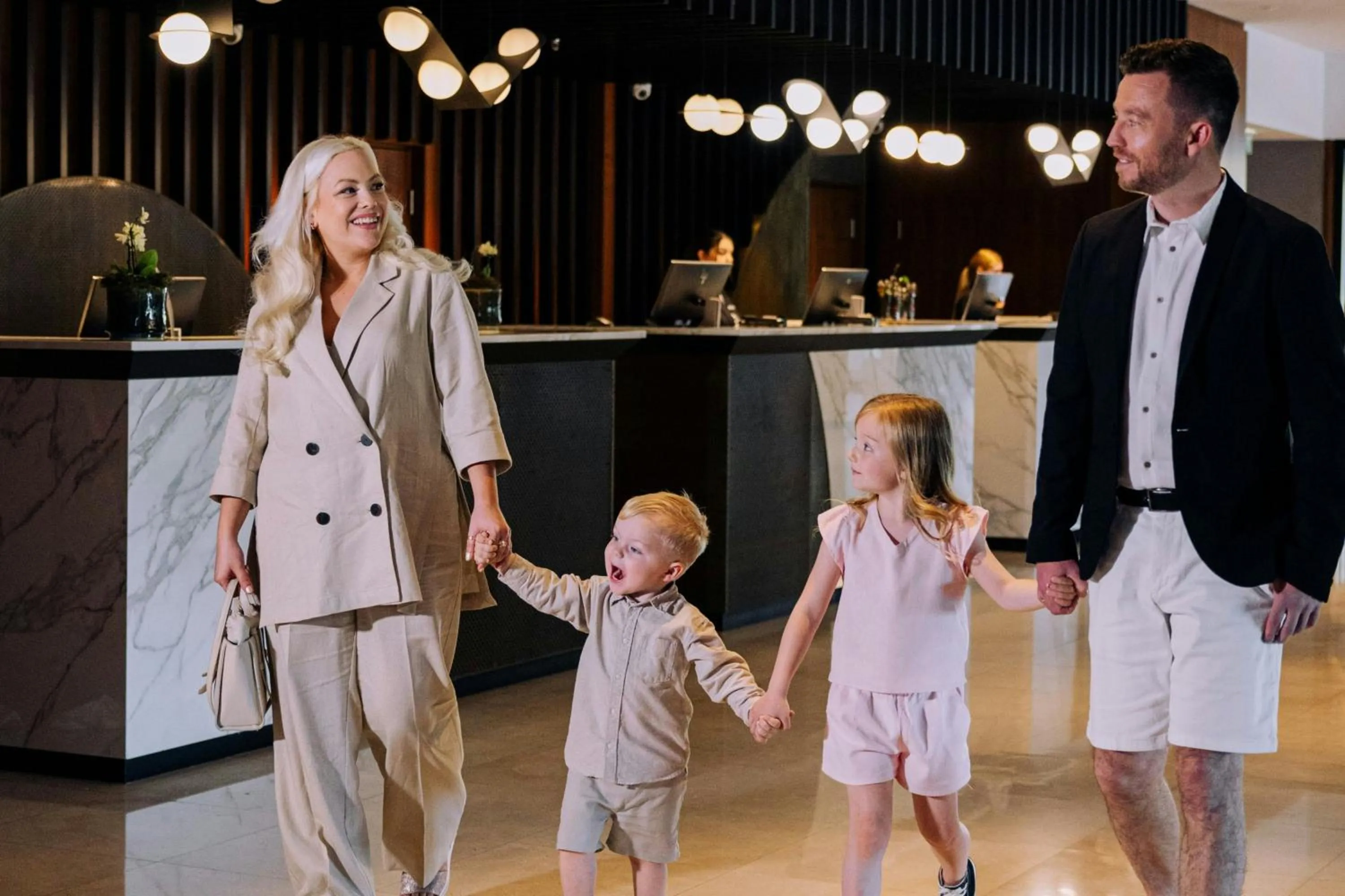 Lobby or reception in Budapest Marriott Hotel