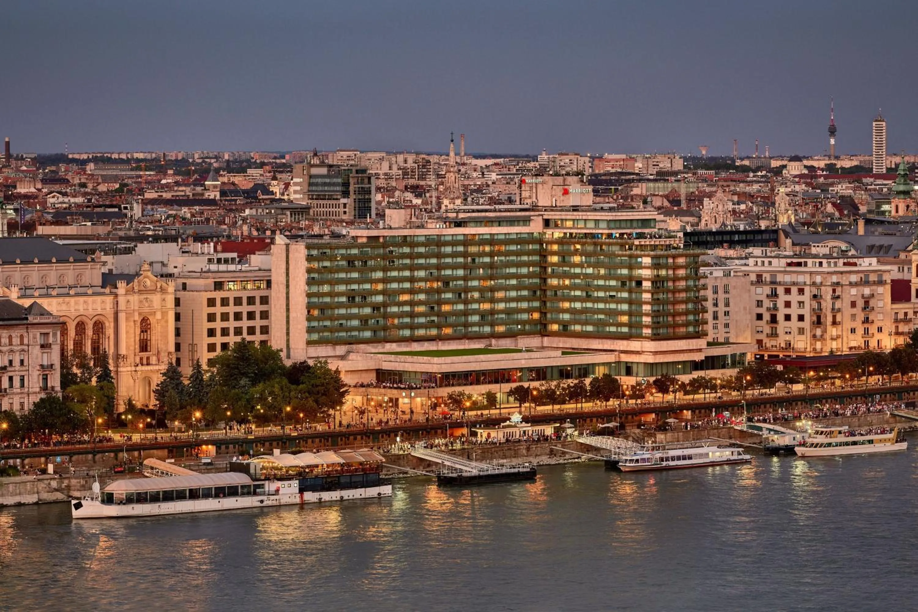 Property building in Budapest Marriott Hotel