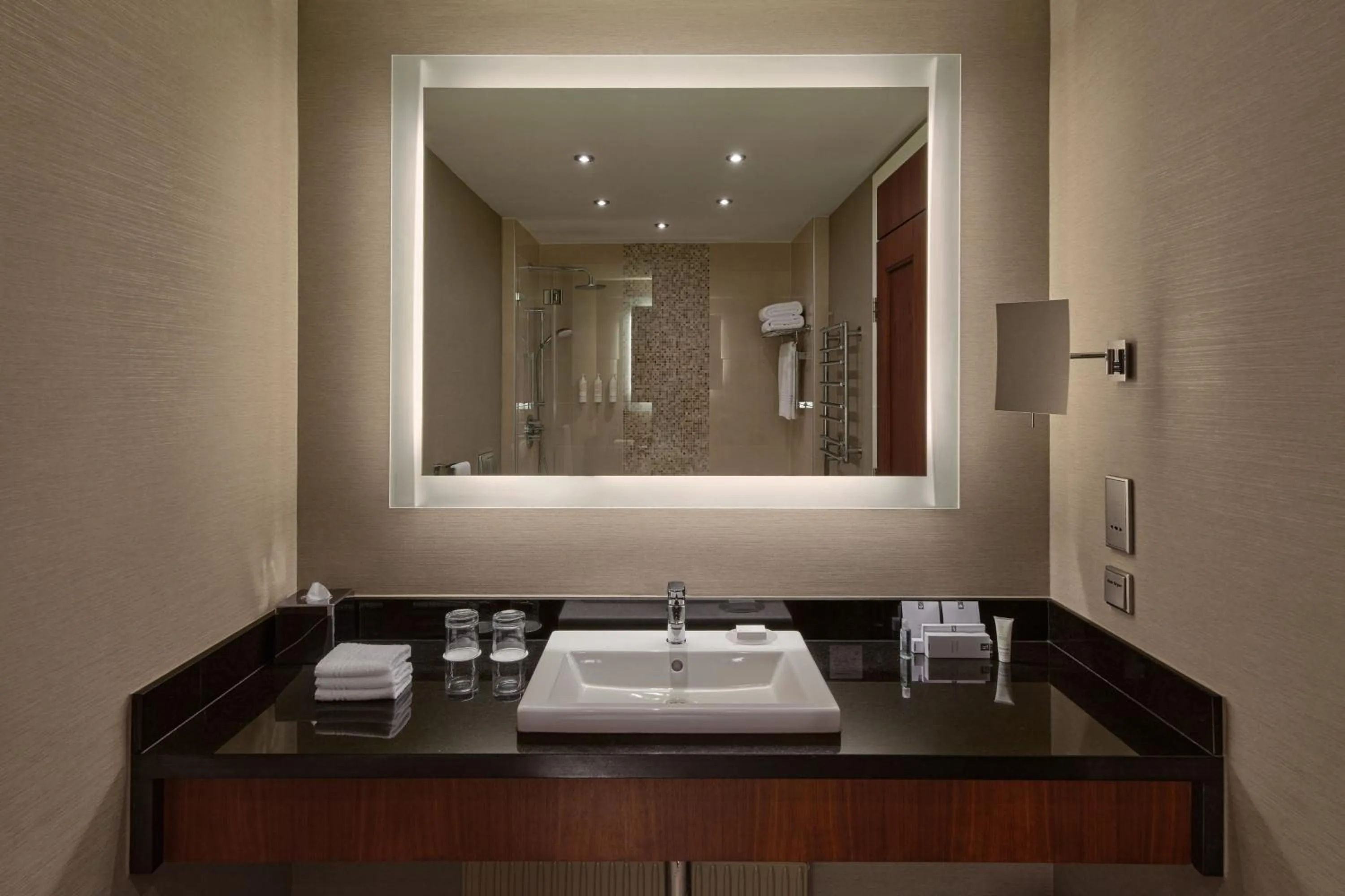 Bathroom in Budapest Marriott Hotel